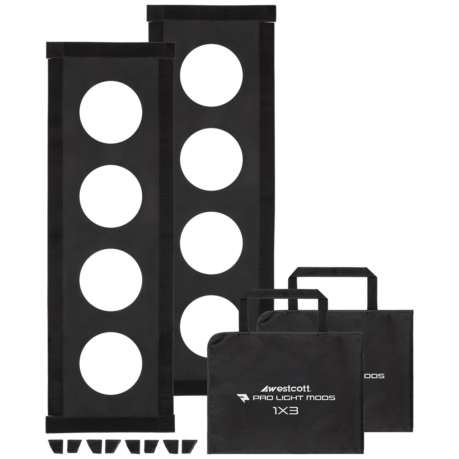 FJ400 Strobe 2-Light 1x3 Kit with Pro Light Mods and FJ-X3 S Wireless Trigger for Sony Cameras