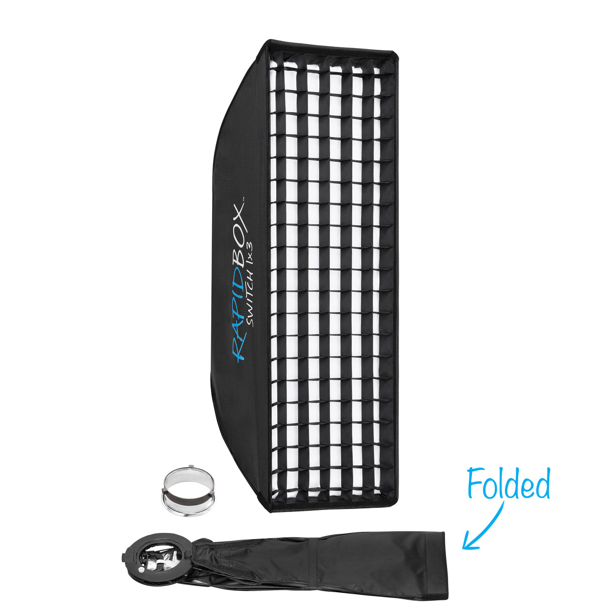 Rapid Box Switch 1x3 Fold-Flat Softbox & Grid