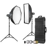 Original FJ400 Strobe 2-Light Location Hard Case Kit