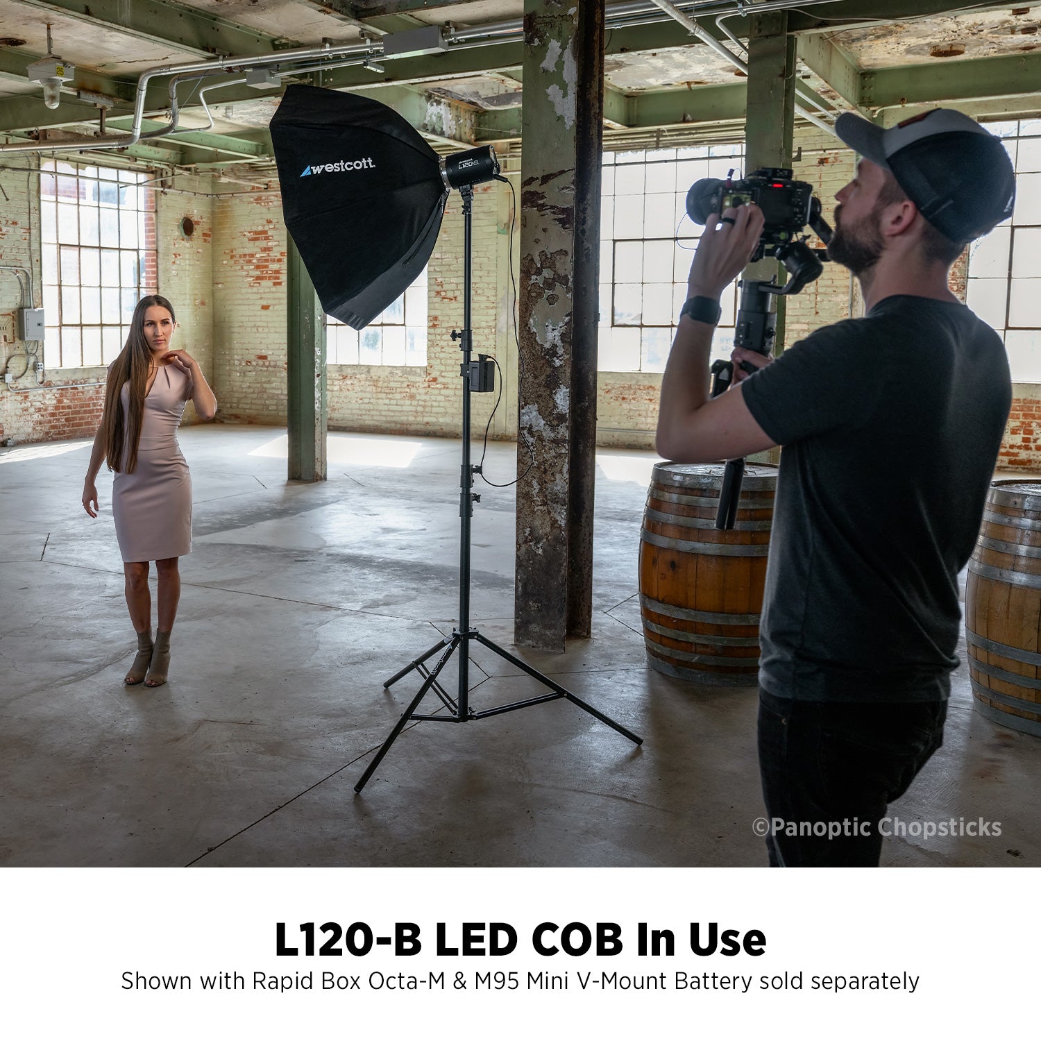 L120-B Bi-Color COB LED in use