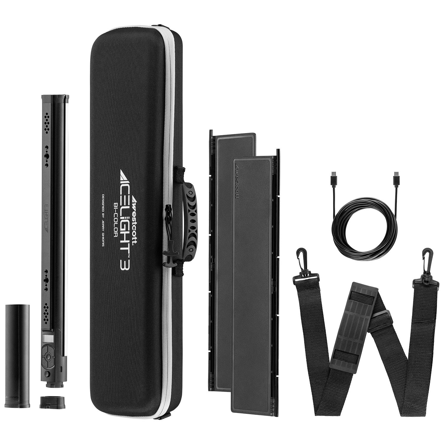 Ice Light 3 Bi-Color LED Kit with Battery Grip & Barndoors