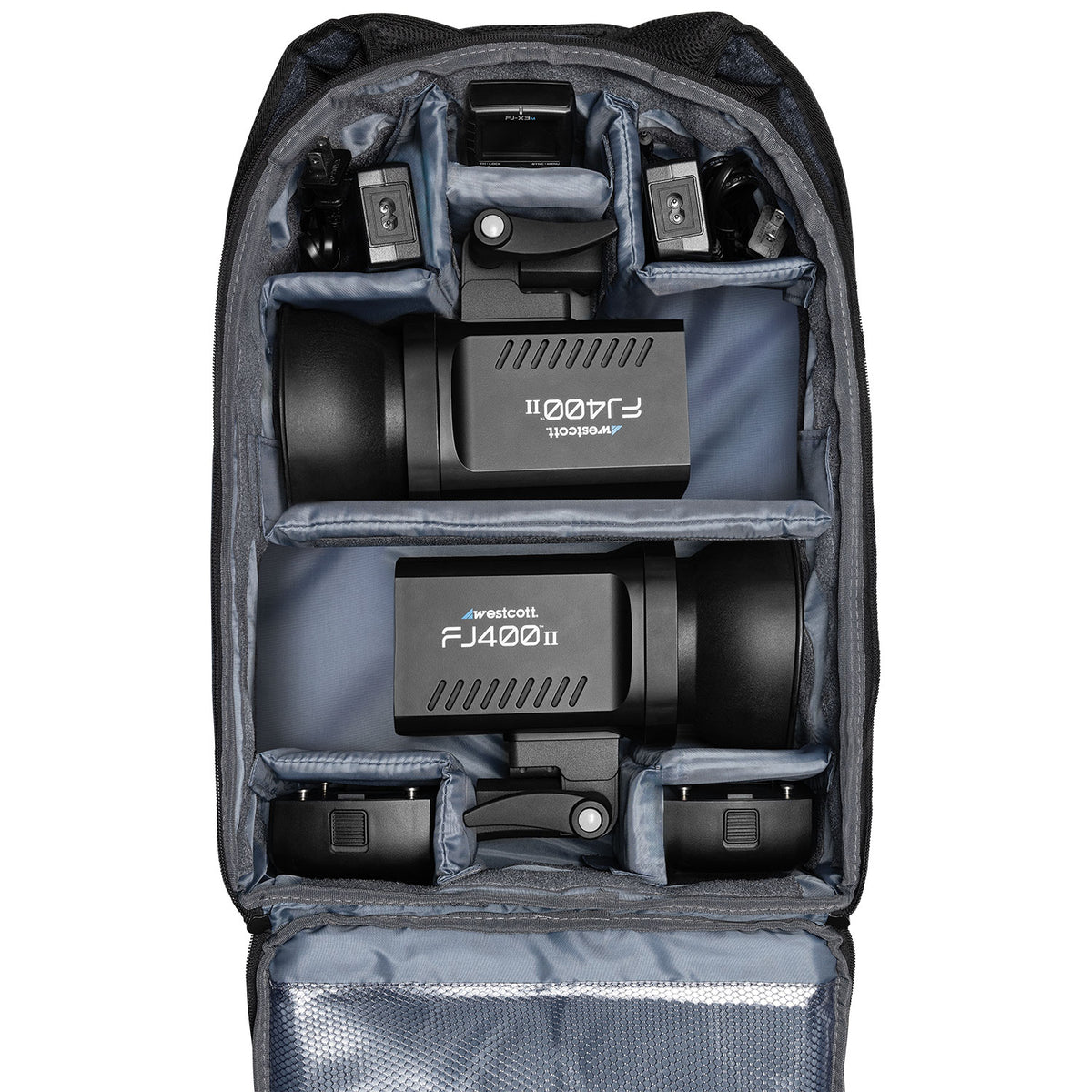 FJ400 II Strobe 2-Light Backpack Kit