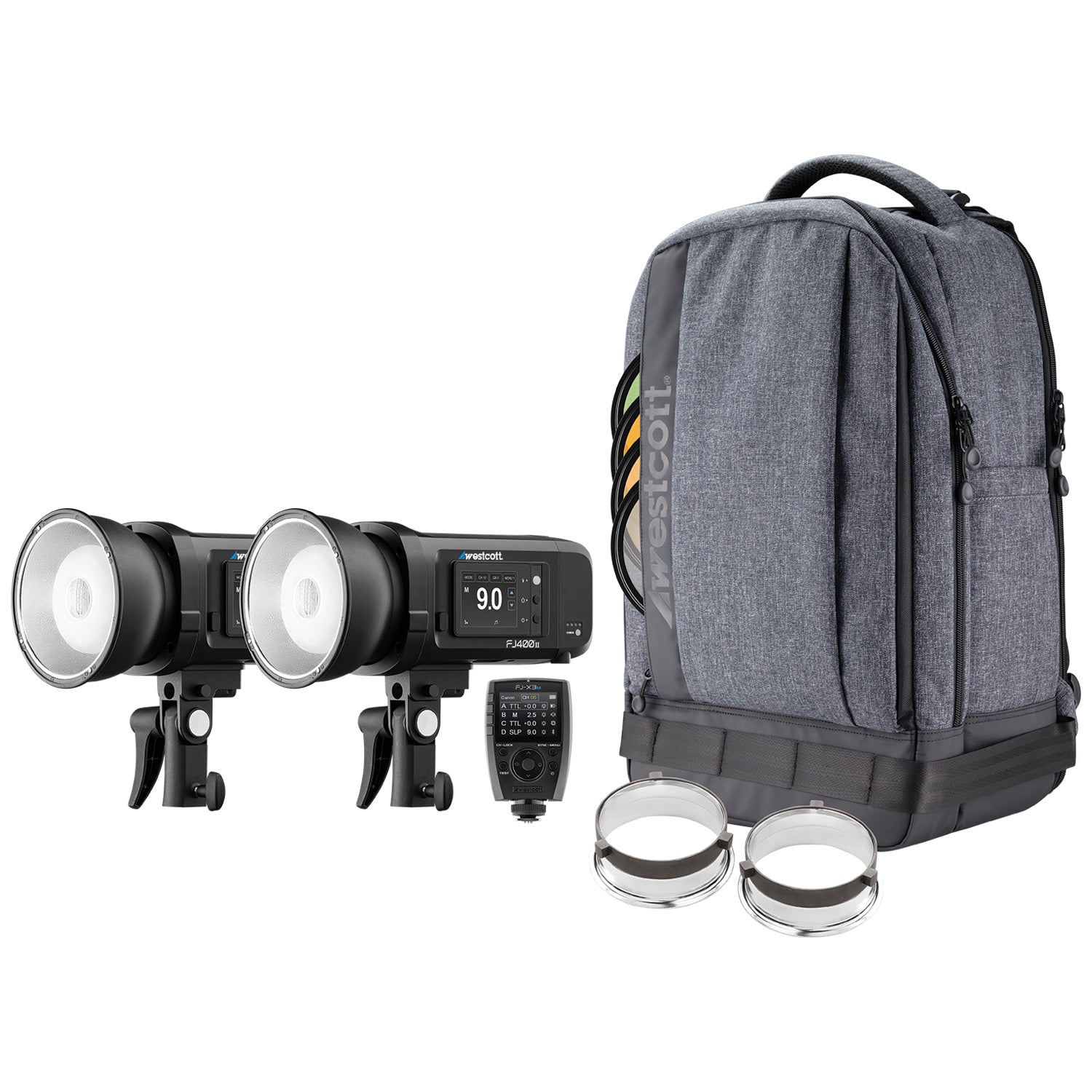 よっぴー2点セットSP45 PK40★ FJ400 II Strobe 2-Light Backpack Kit