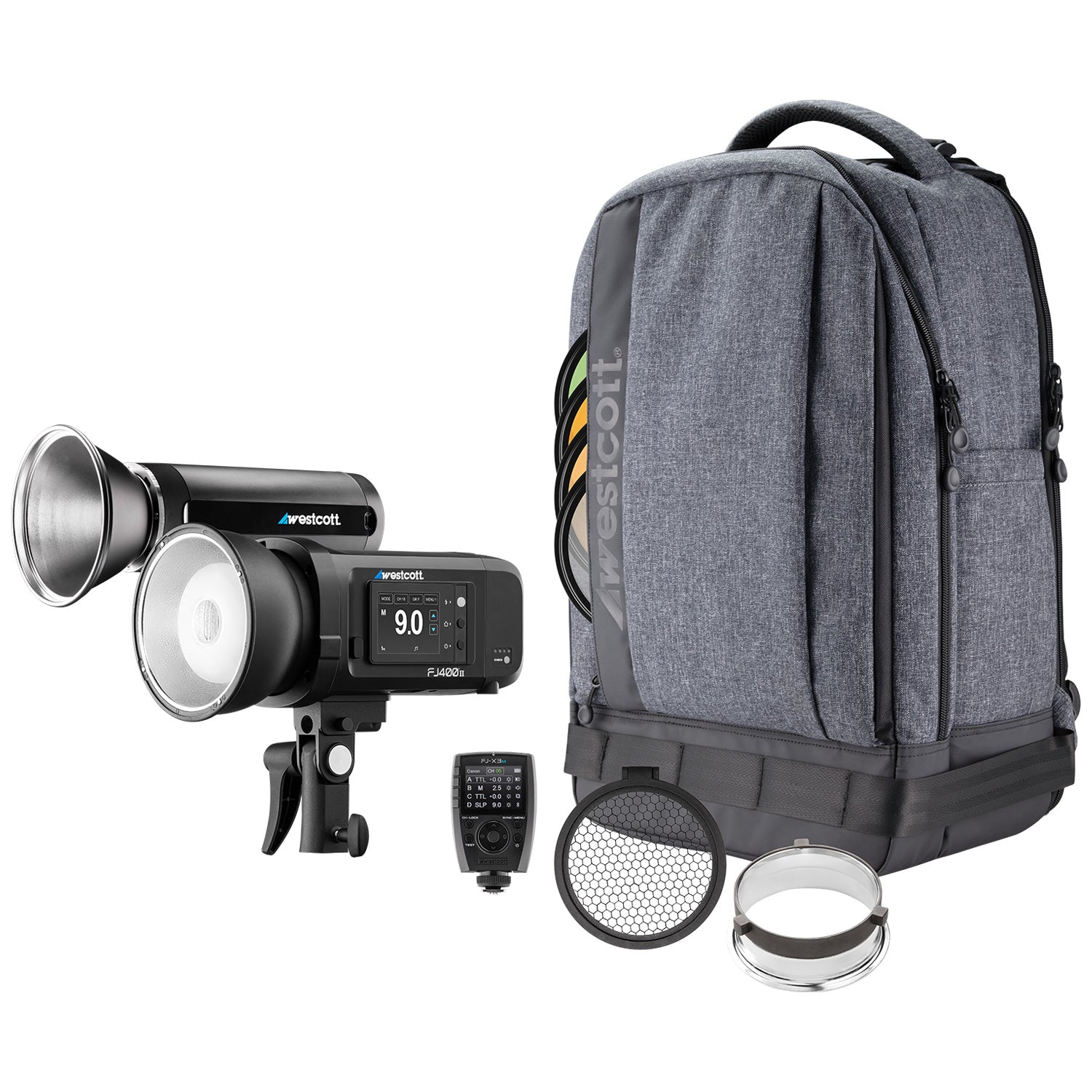 FJ Wireless 2-Light Portable Portrait Flash Kit