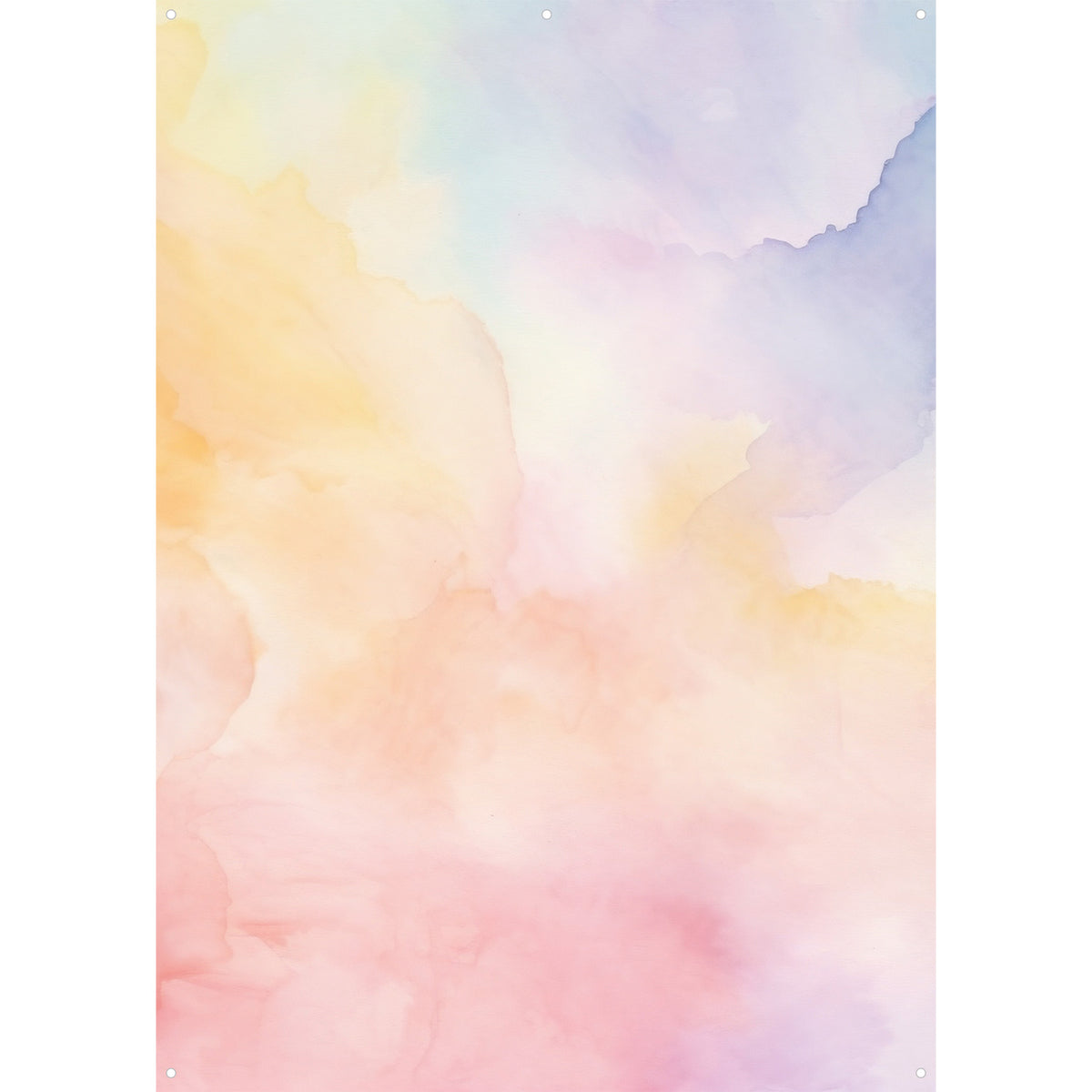 X-Drop Canvas Backdrop - Dreamy Pastel Watercolor (5' x 7')
