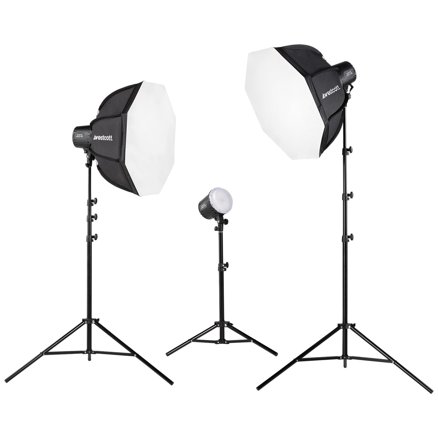 Led Light Best Softbox Lights For Video U60-B Bi-Color LED 3-Light Softbox Kit