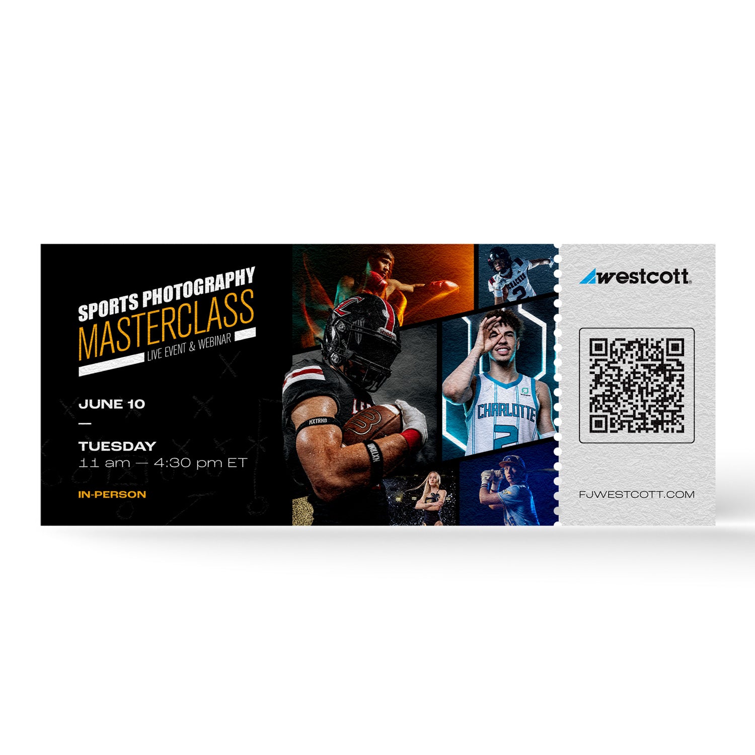 Westcott Sports Photography Masterclass (In-Person Ticket)