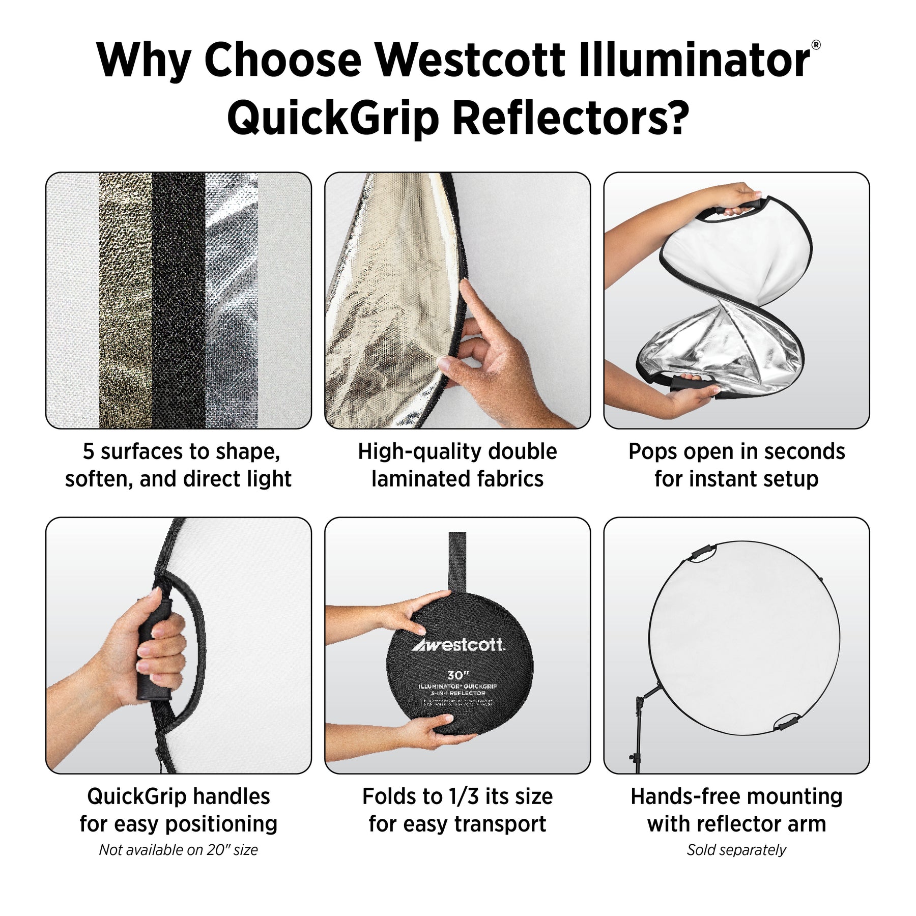 Illuminator QuickGrip 5-in-1 Reflector (50")