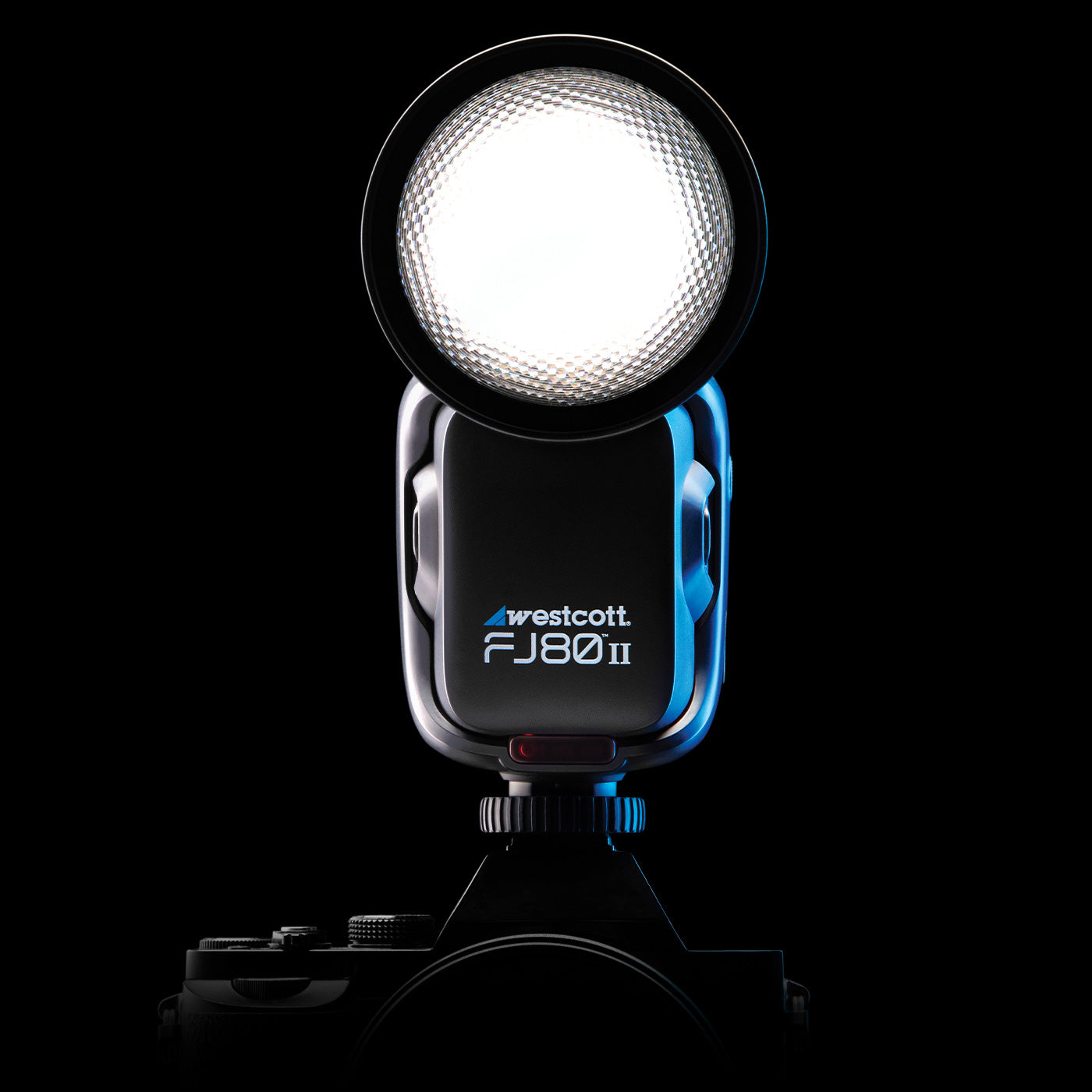 FJ80 II Speedlight Mounted on Camera