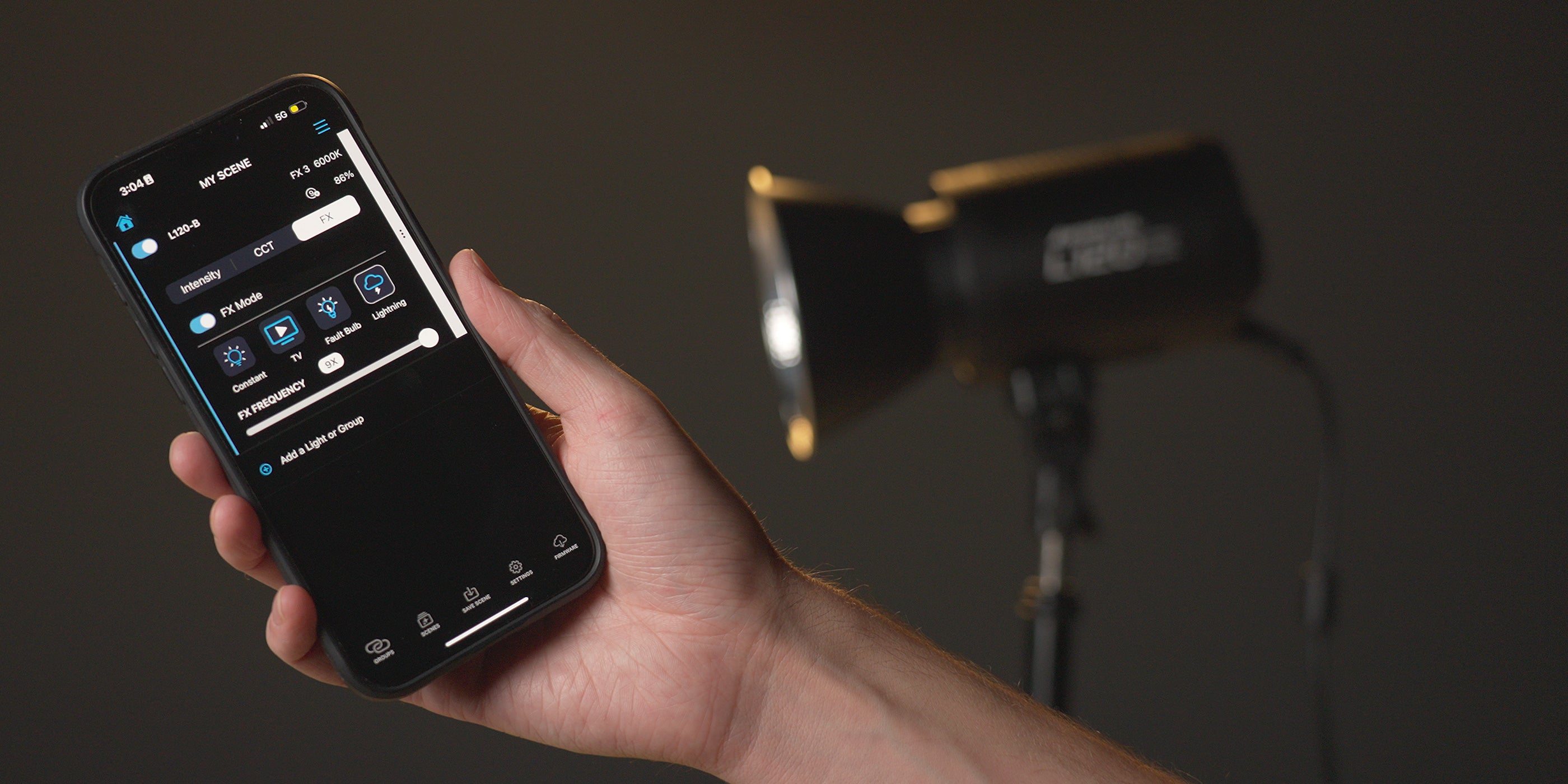 Westcott Studio-Link App Controlling L120-B COB