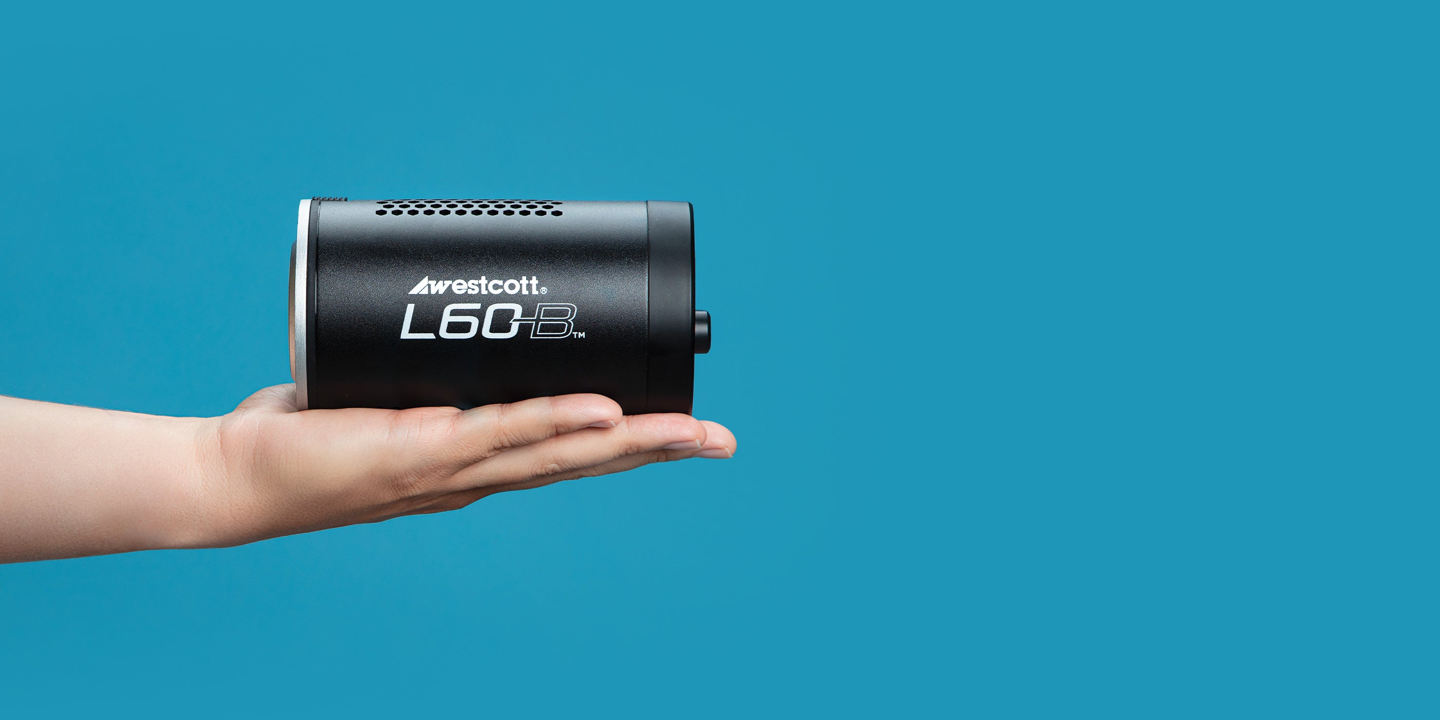L60-B COB for Photo and Video Shown Held in Palm of Hand