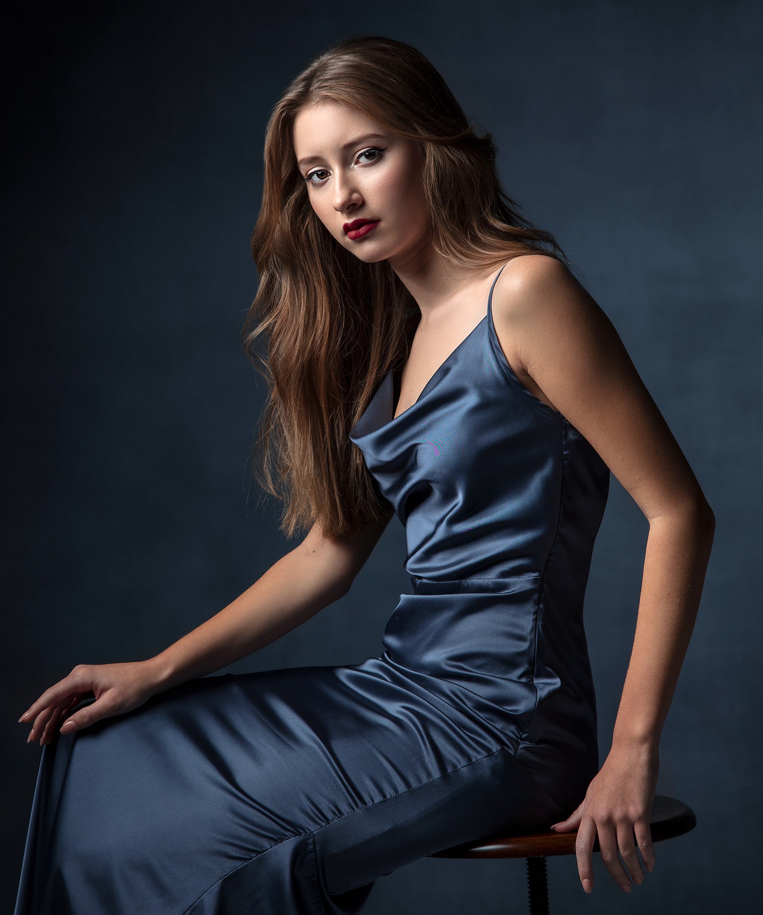 Portrait using Vintage Gray backdrop by Ashley Boring