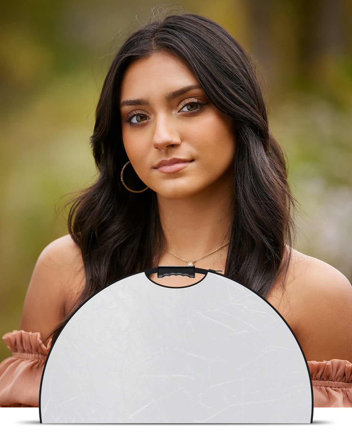 illuminator quickgrip reflector using white surface