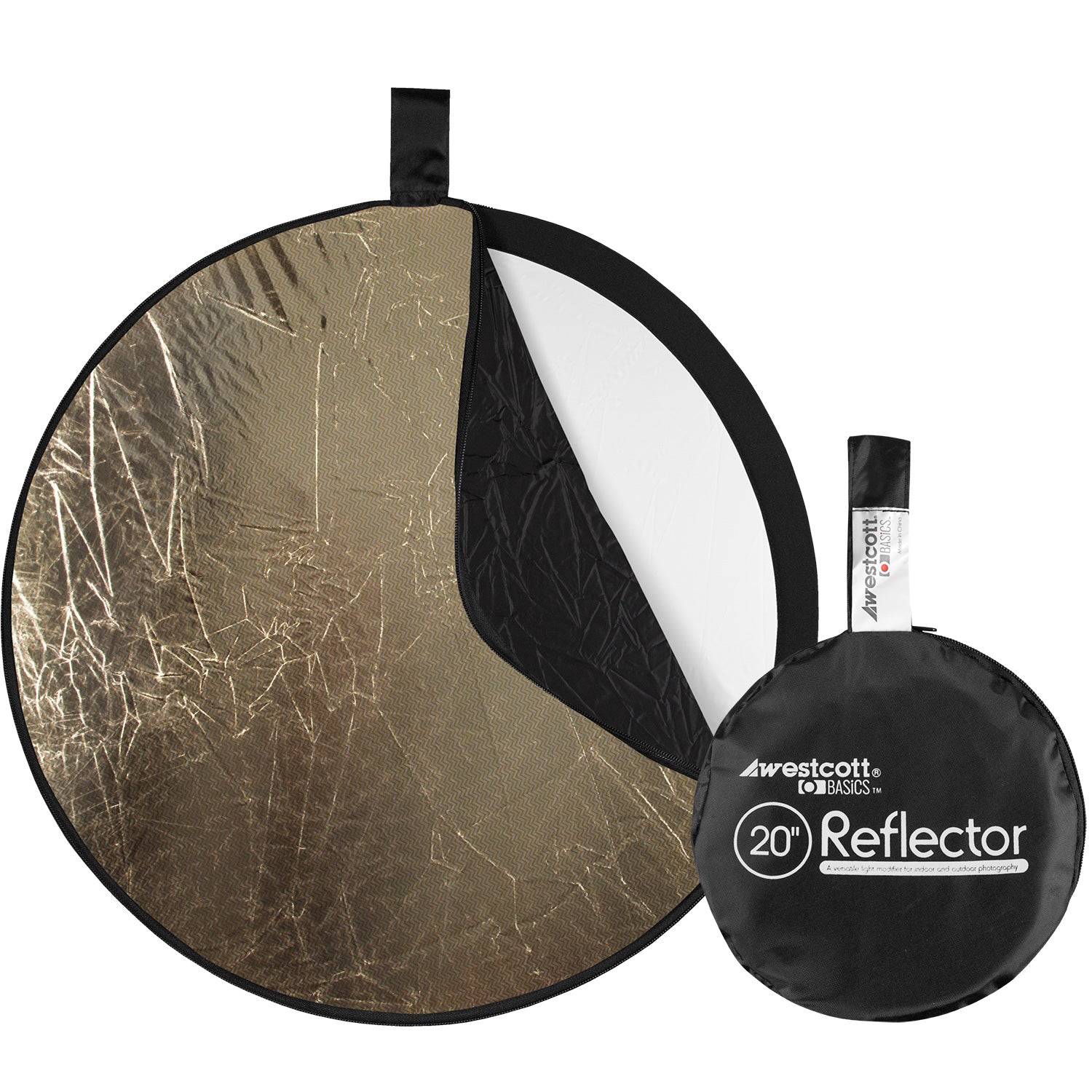 Collapsible 5-in-1 Reflector with Sunlight Surface (20")