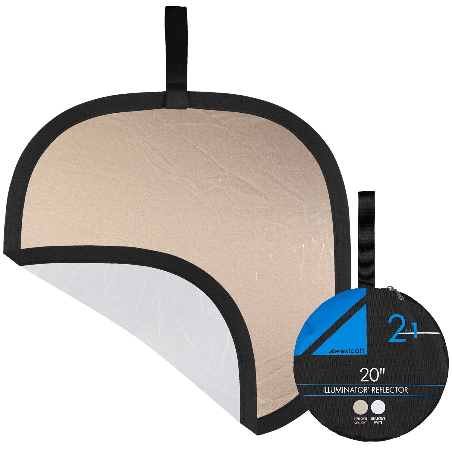 Illuminator Collapsible 2-in-1 Sunlight/White Bounce Reflector (22")