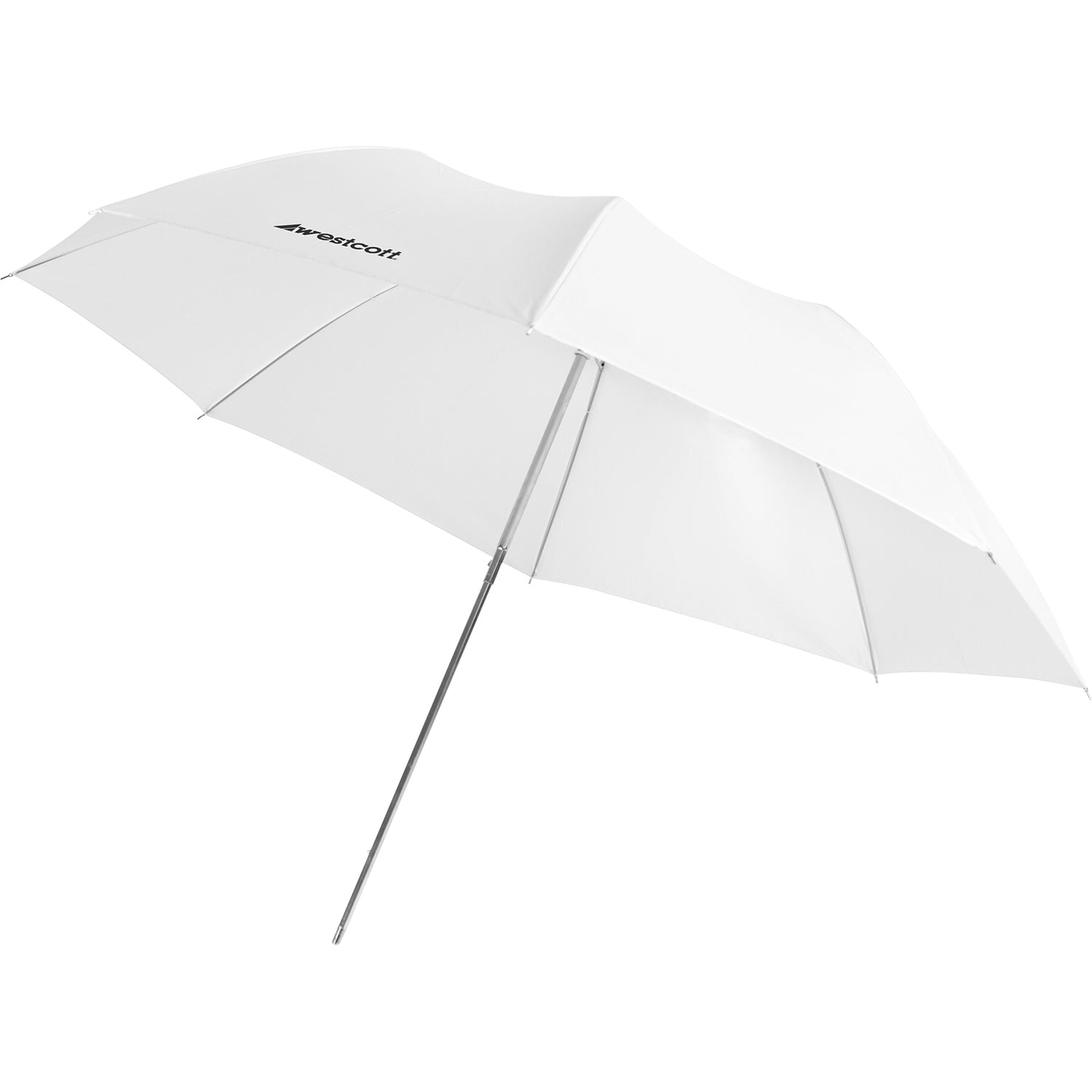 Compact Collapsible Umbrella Flash Kit - Optical White Satin with Removable Black Cover (43")