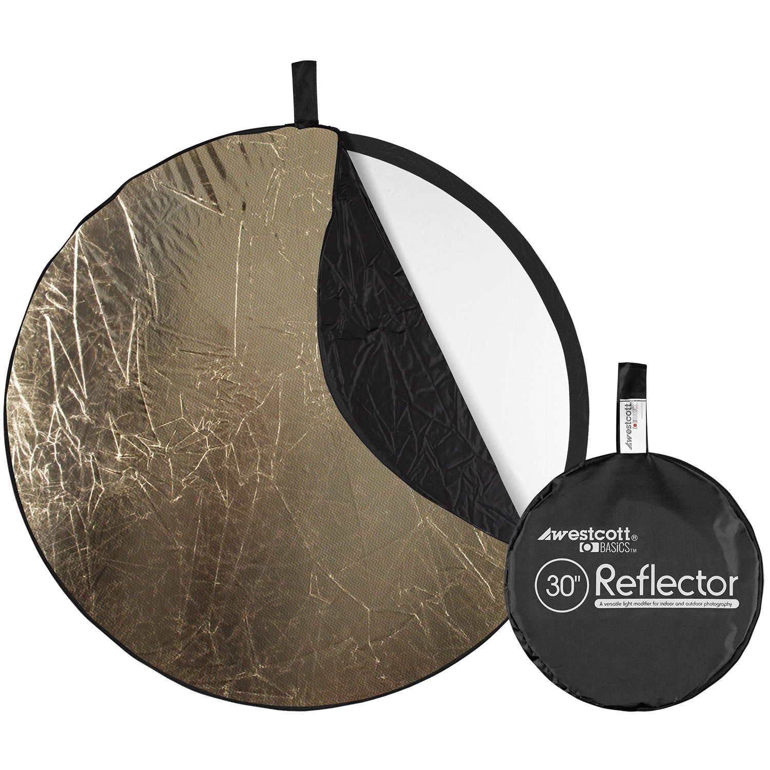 Collapsible 5-in-1 Reflector with Sunlight Surface (30")