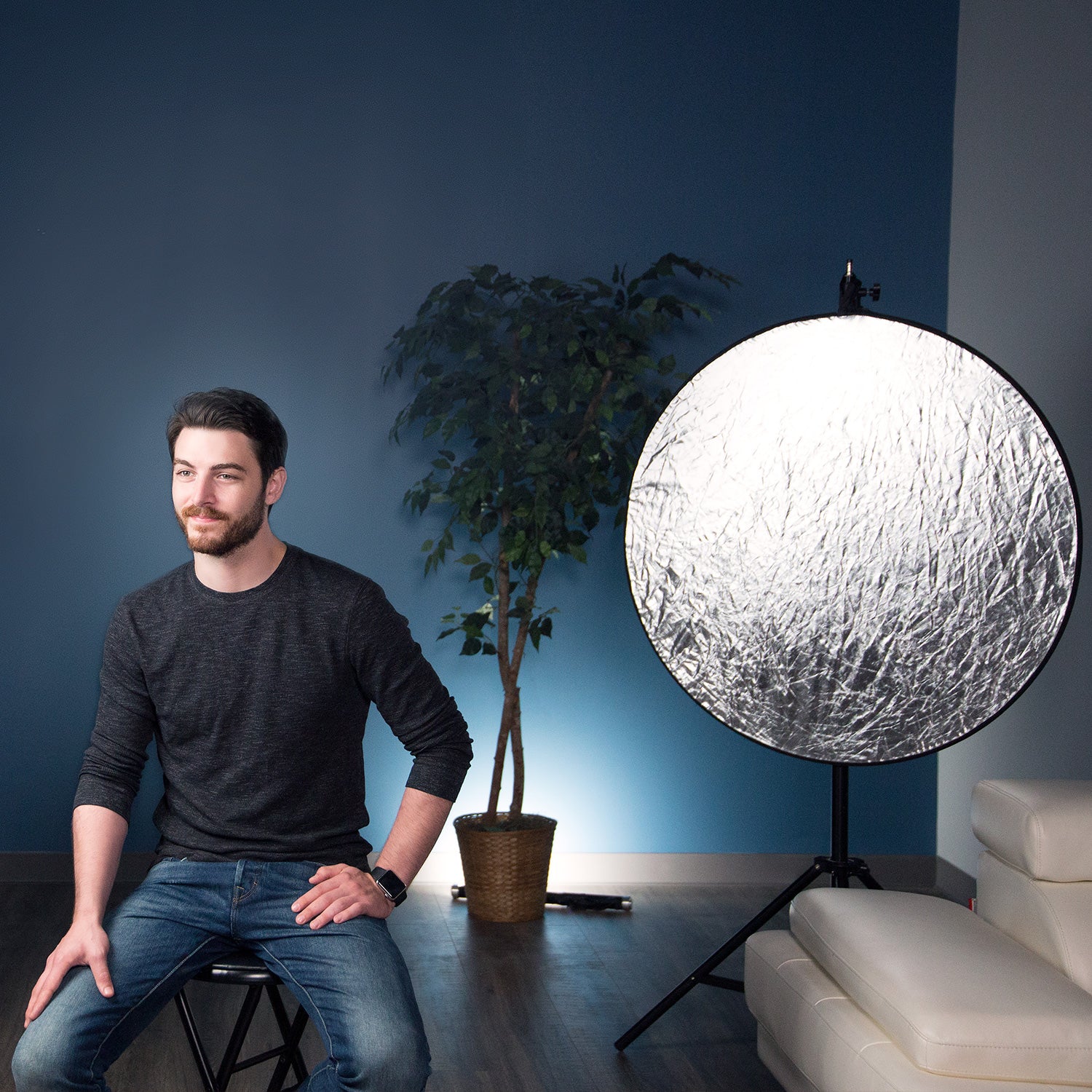 Collapsible 5-in-1 Reflector Kit with Sunlight Surface (40")