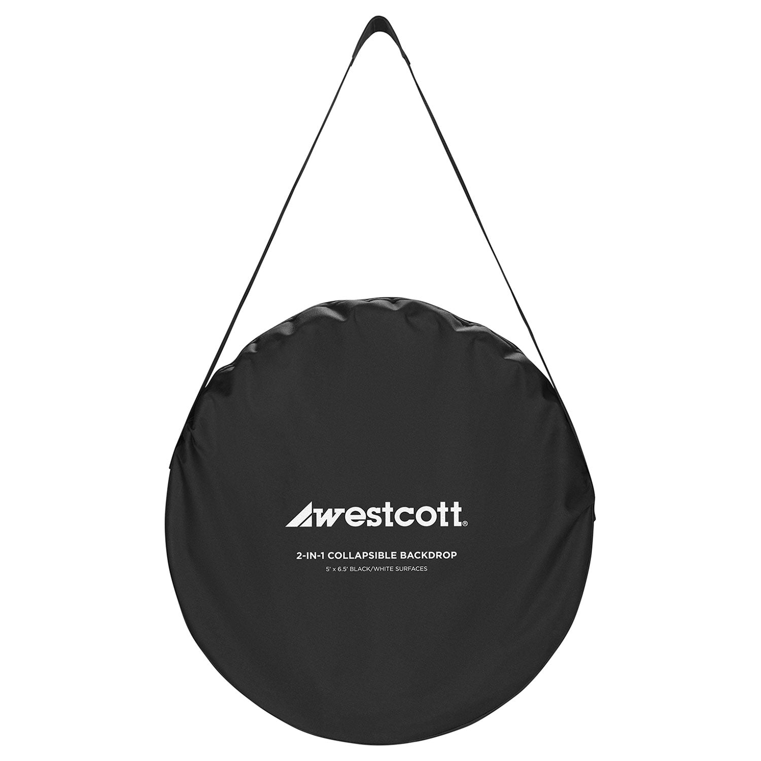 Collapsible 2-in-1 Black & White Backdrop (5' x 6.5')