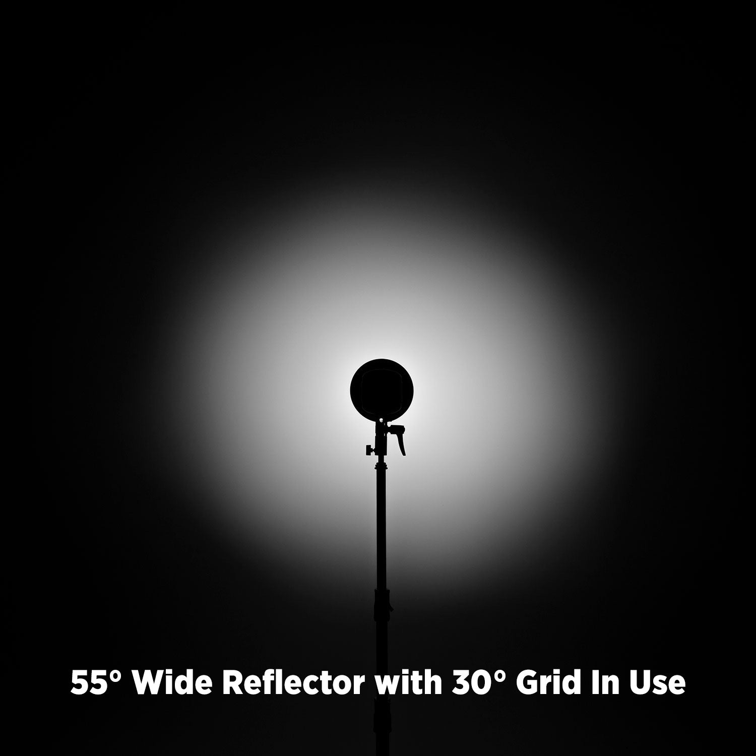 55-Degree Wide Umbrella Reflector with Honeycomb Grids (FJ400, Bowens, Godox Mounts)