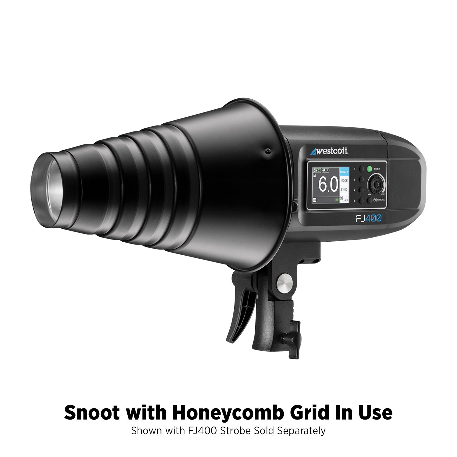 Snoot with Honeycomb Grid (FJ800, FJ400 II, FJ400, Bowens)