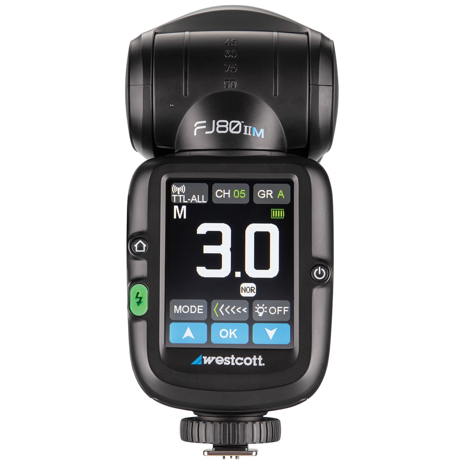 FJ80 II M Universal Touchscreen 80Ws Speedlight with Adapter for Sony Cameras