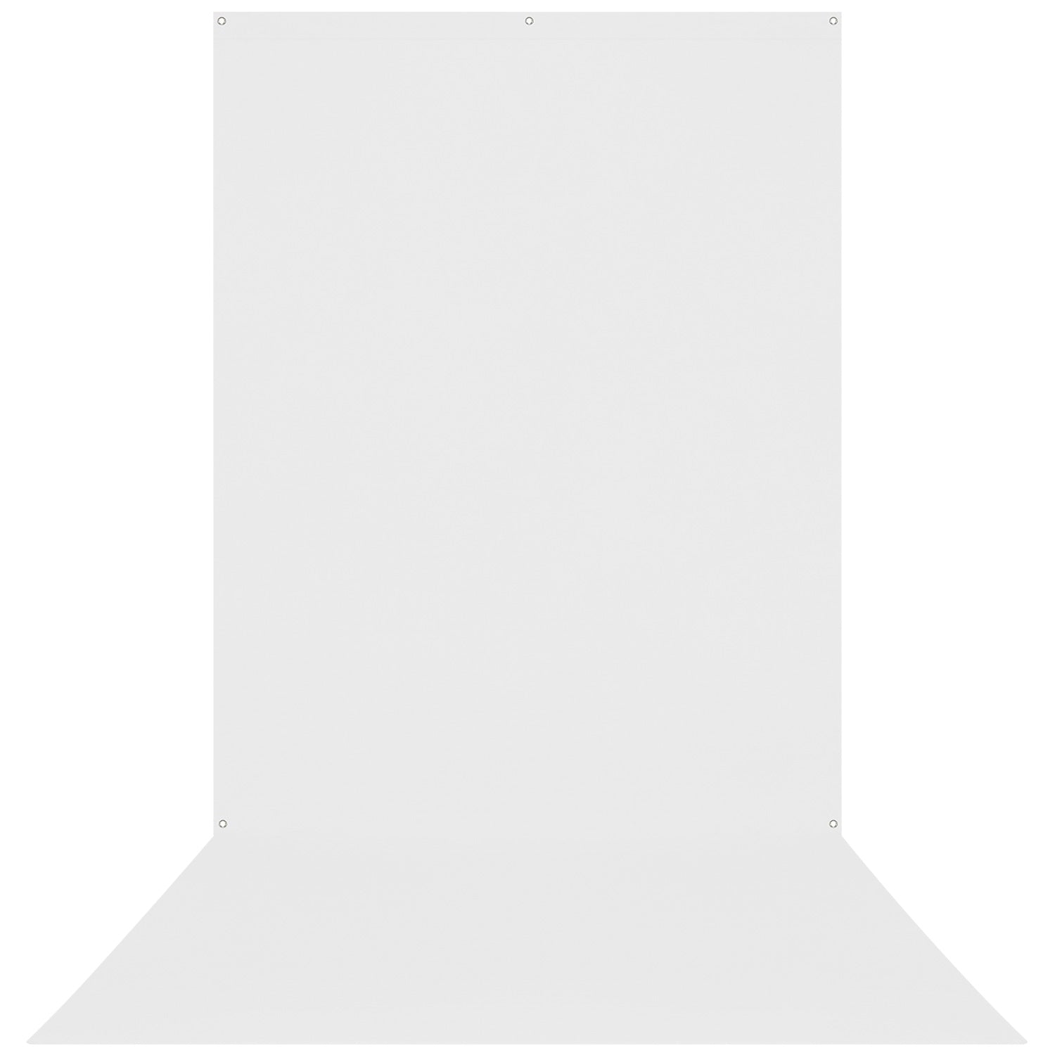 X-Drop Wrinkle-Resistant Sweep Backdrop - High-Key White (5' x 12')