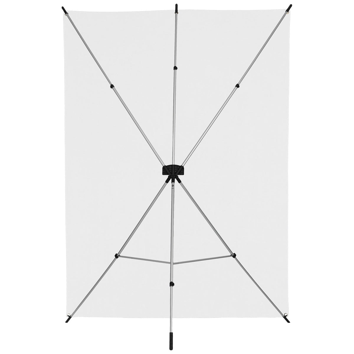 X-Drop Wrinkle-Resistant Sweep Backdrop Kit - High-Key White (5' x 12')