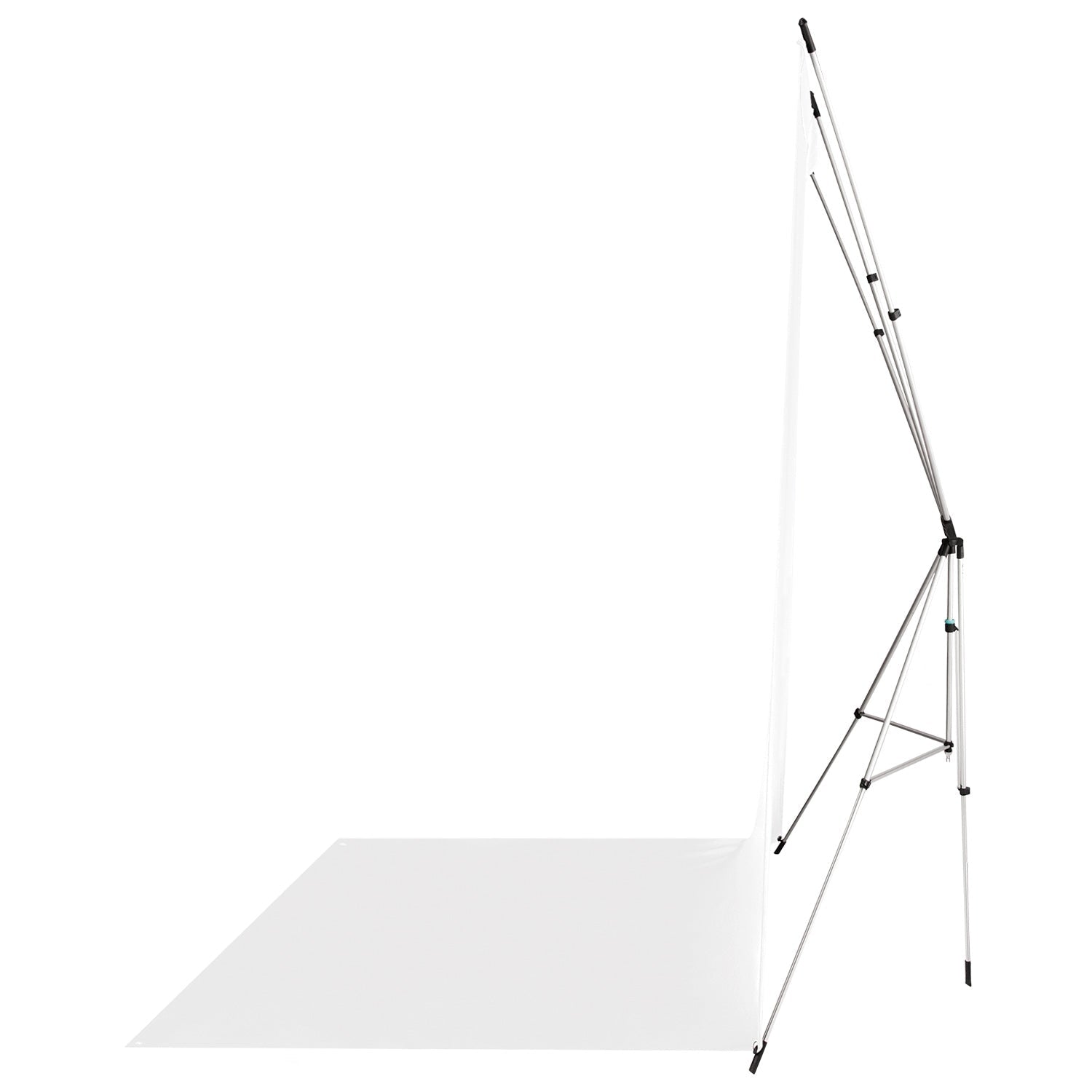 X-Drop Wrinkle-Resistant Sweep Backdrop Kit - High-Key White (5' x 12')