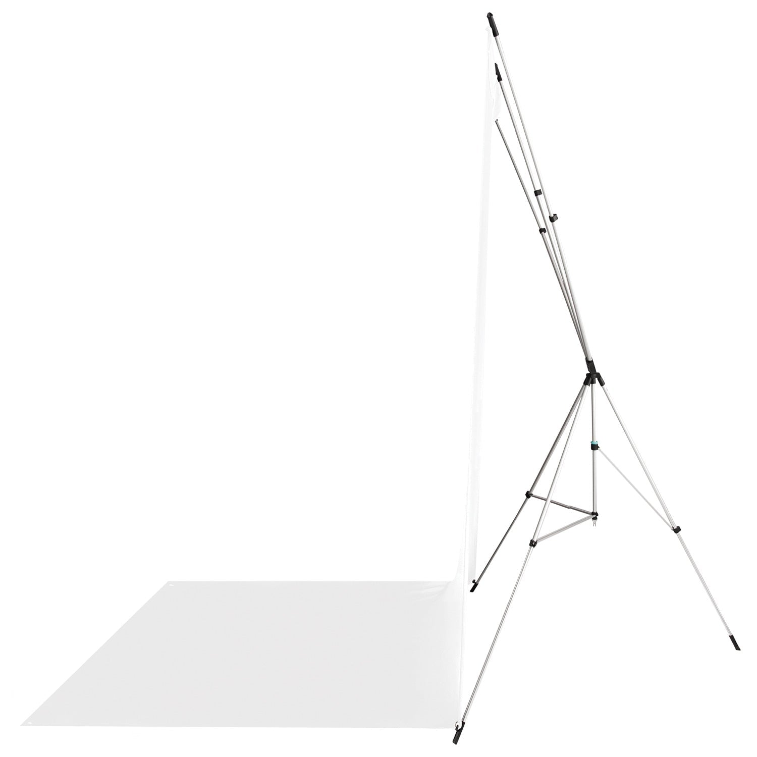 X-Drop Wrinkle-Resistant Sweep Backdrop Kit - High-Key White (5' x 12')