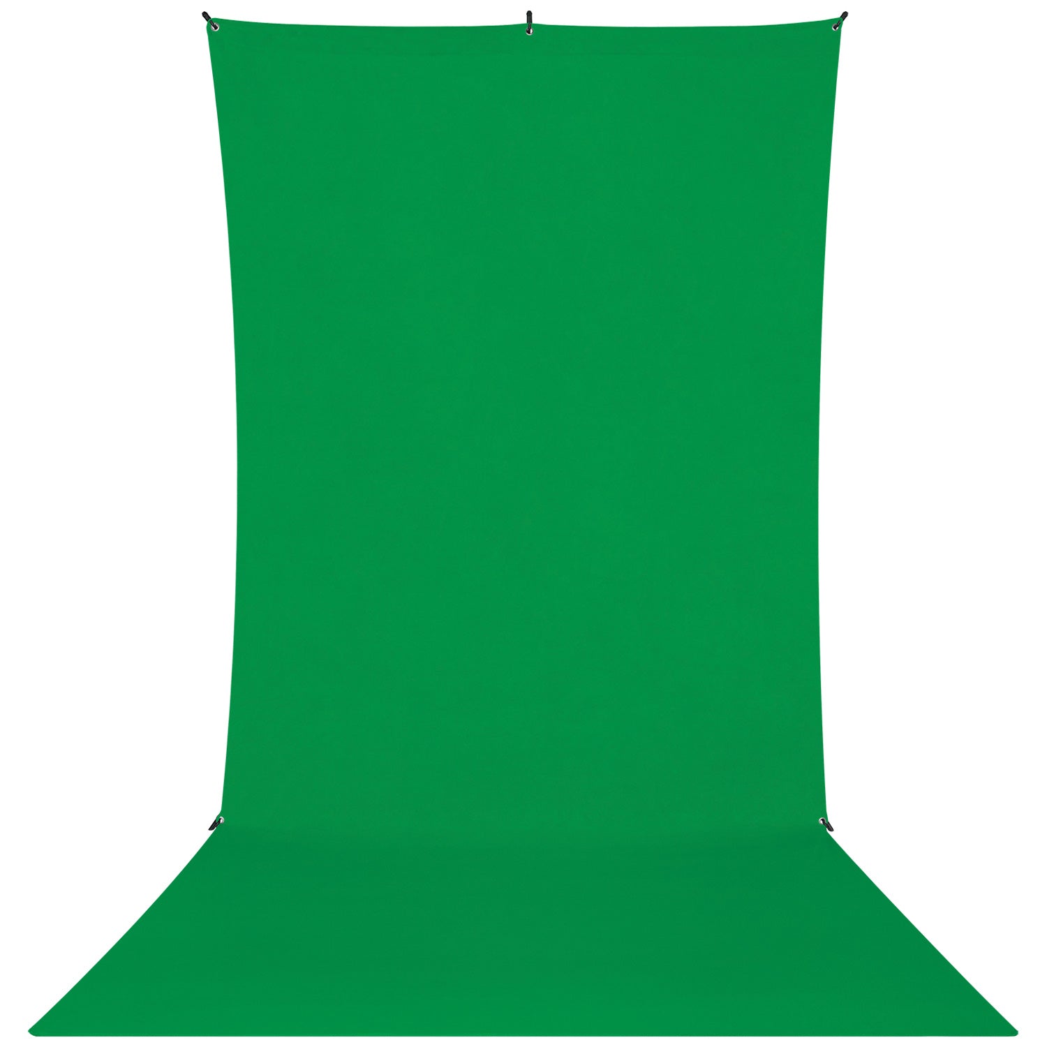 X-Drop Wrinkle-Resistant Sweep Backdrop Kit - Chroma-Key Green Screen (5' x 12')