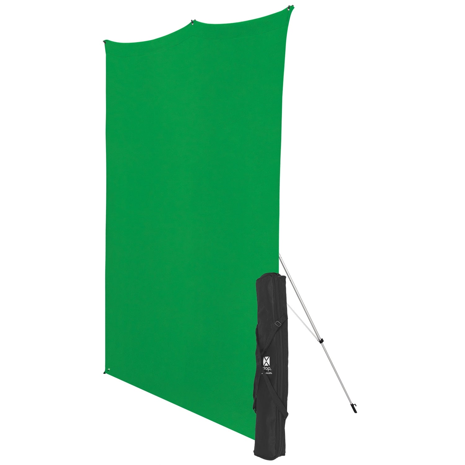 X-Drop Wrinkle-Resistant Backdrop Kit - Chroma-Key Green Screen (5' x