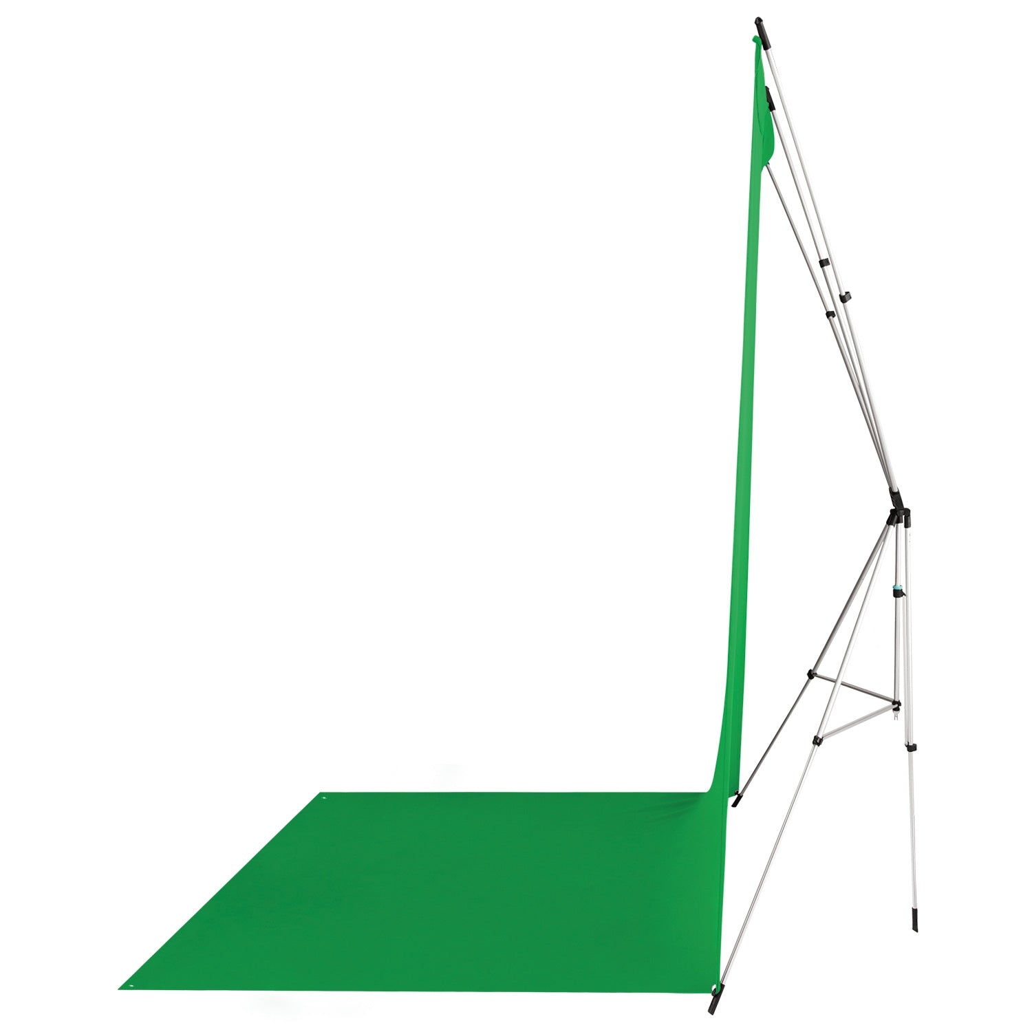 X-Drop Wrinkle-Resistant Sweep Backdrop Kit - Chroma-Key Green Screen (5' x 12')