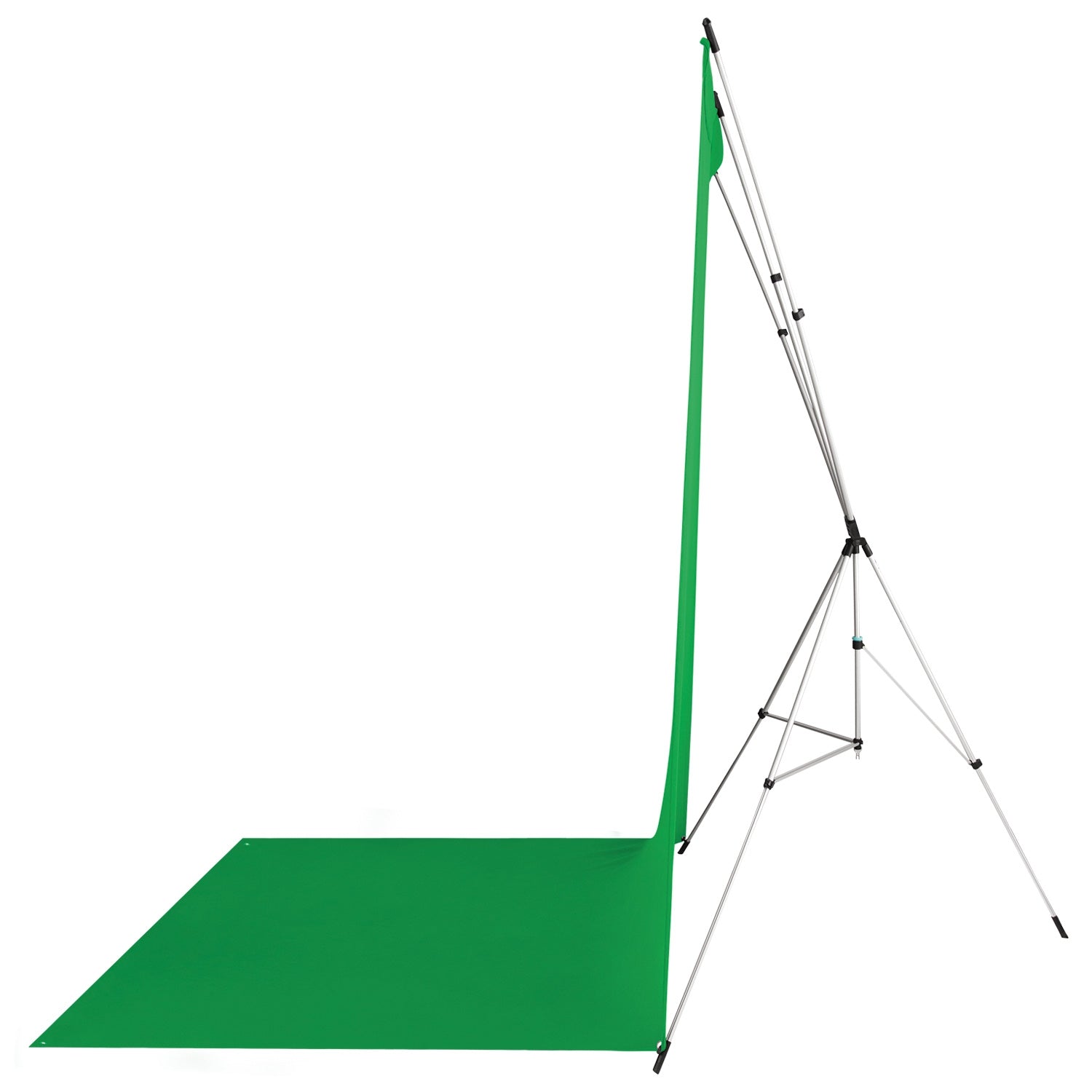 X-Drop Wrinkle-Resistant Sweep Backdrop Kit - Chroma-Key Green Screen (5' x 12')