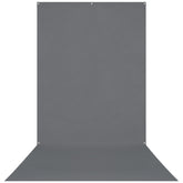 X-Drop Wrinkle-Resistant Sweep Backdrop - Neutral Gray (5' x 12')