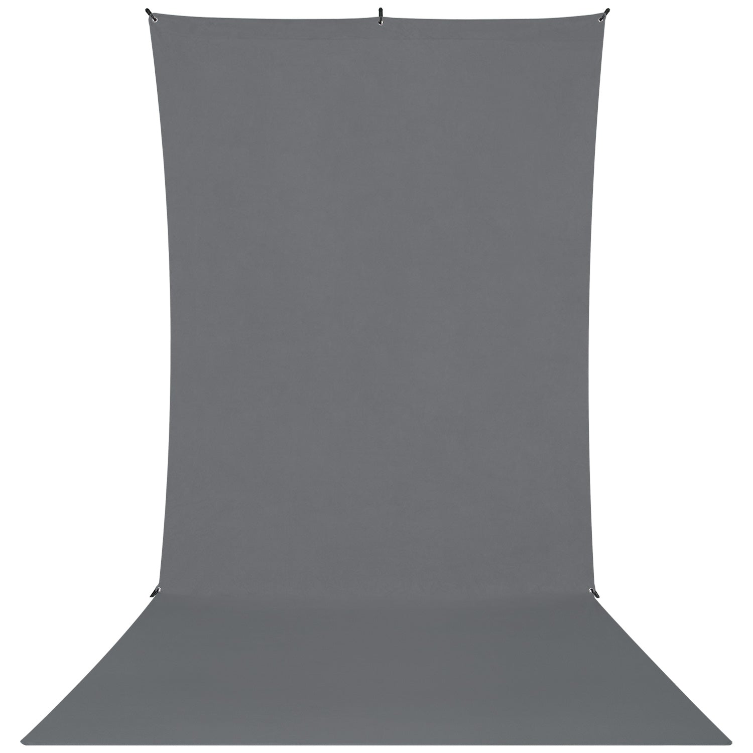 X-Drop Wrinkle-Resistant Sweep Backdrop Kit - Neutral Gray (5' x 12')