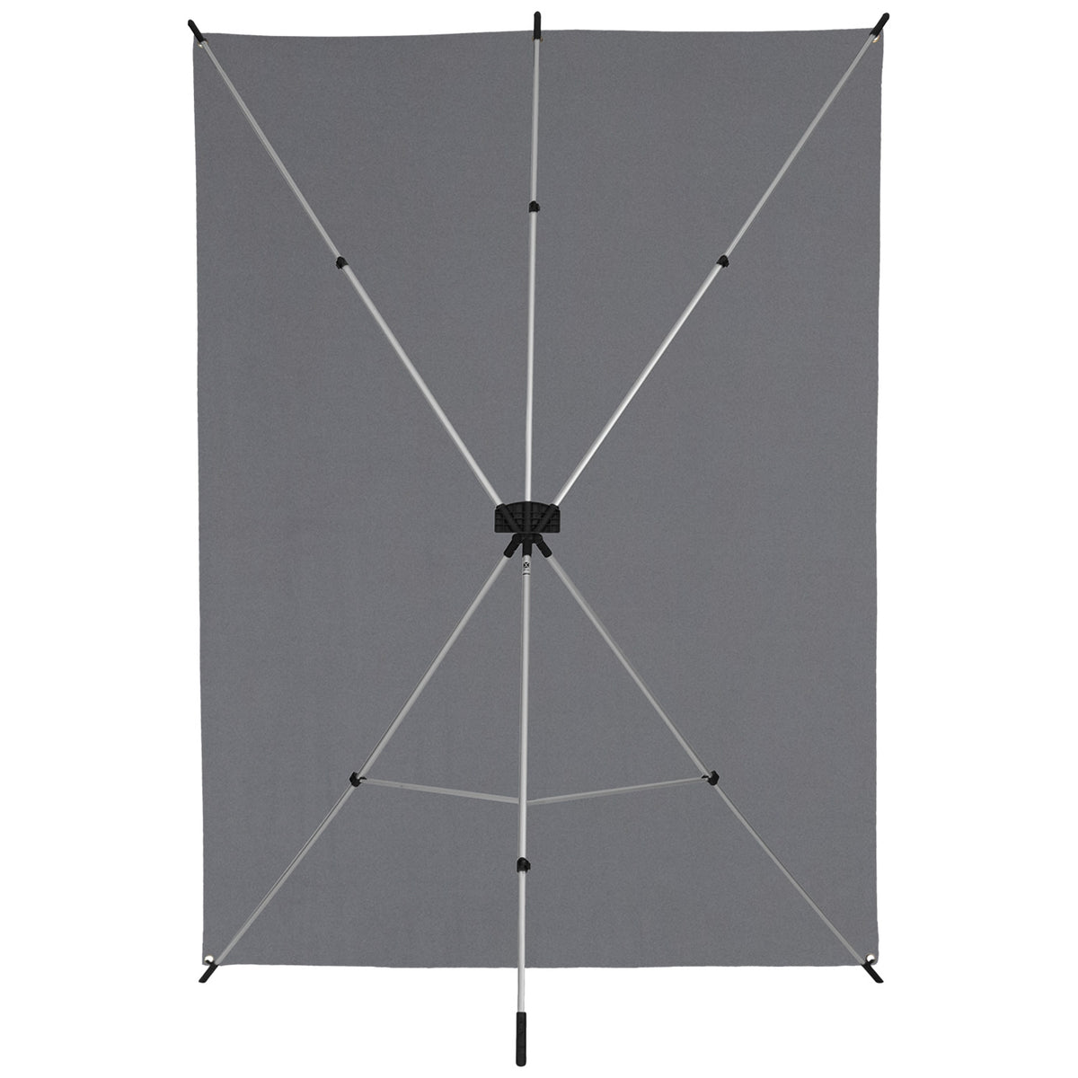 X-Drop Wrinkle-Resistant Backdrop Kit - Neutral Gray (5' x 7')