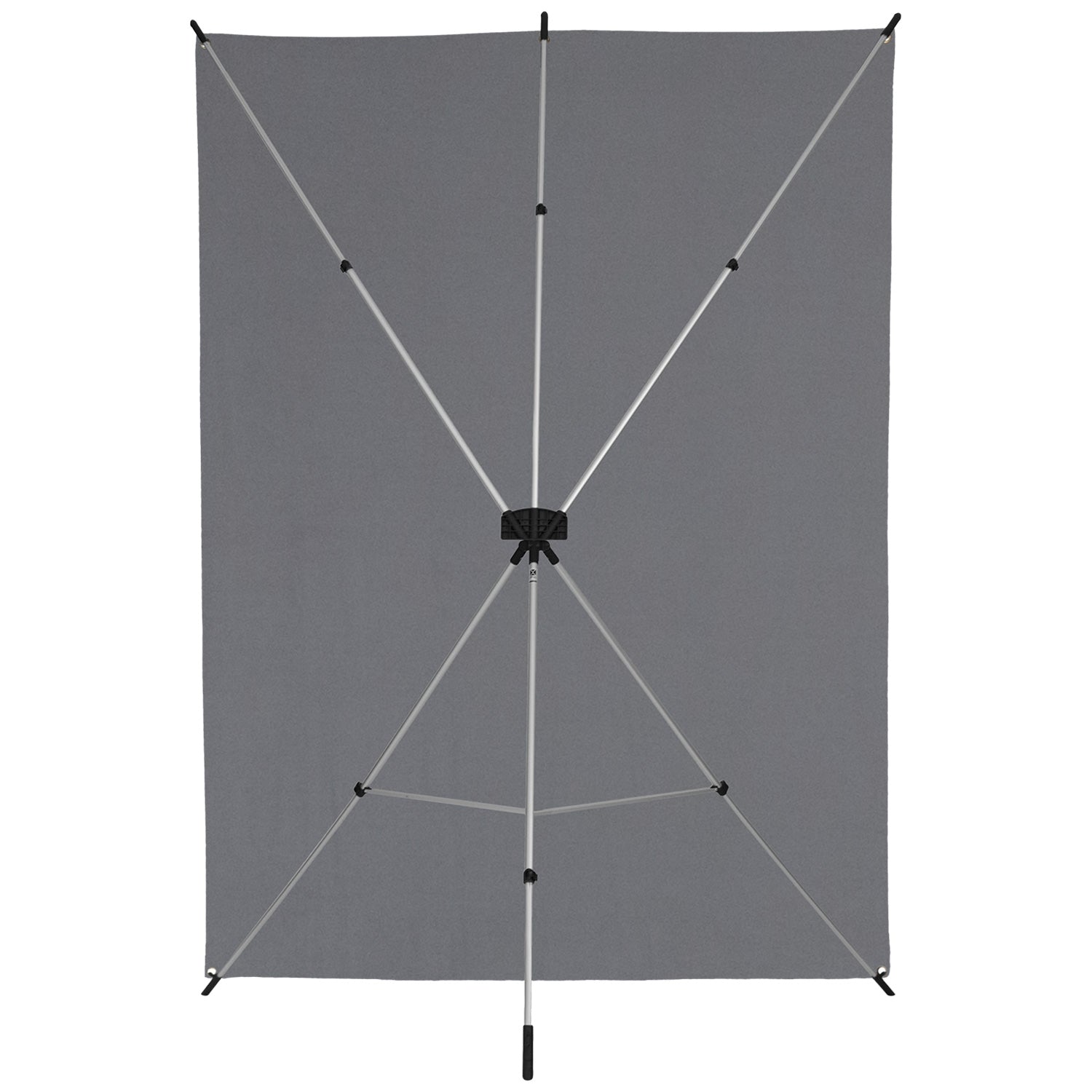 X-Drop Wrinkle-Resistant Backdrop Kit - Neutral Gray (5' x 7')