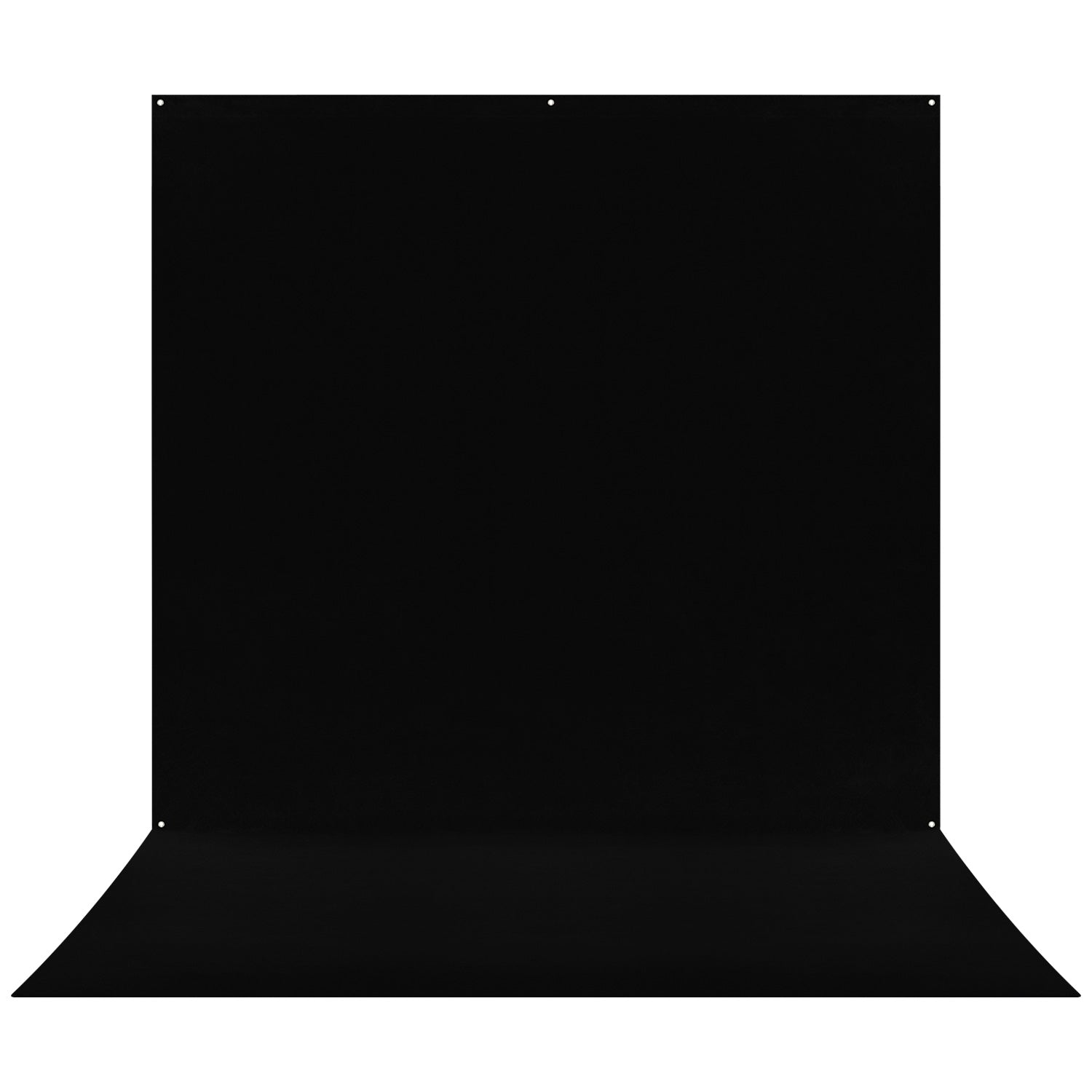 X-Drop Pro Wrinkle-Resistant Sweep Backdrop - Rich Black (8' x 13')