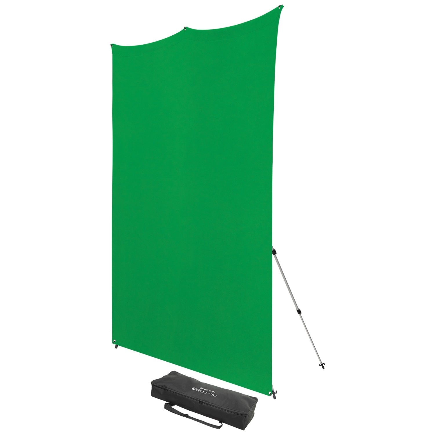 X-Drop Pro Wrinkle-Resistant Backdrop Kit - Chroma-Key Green Screen (8' x 8')