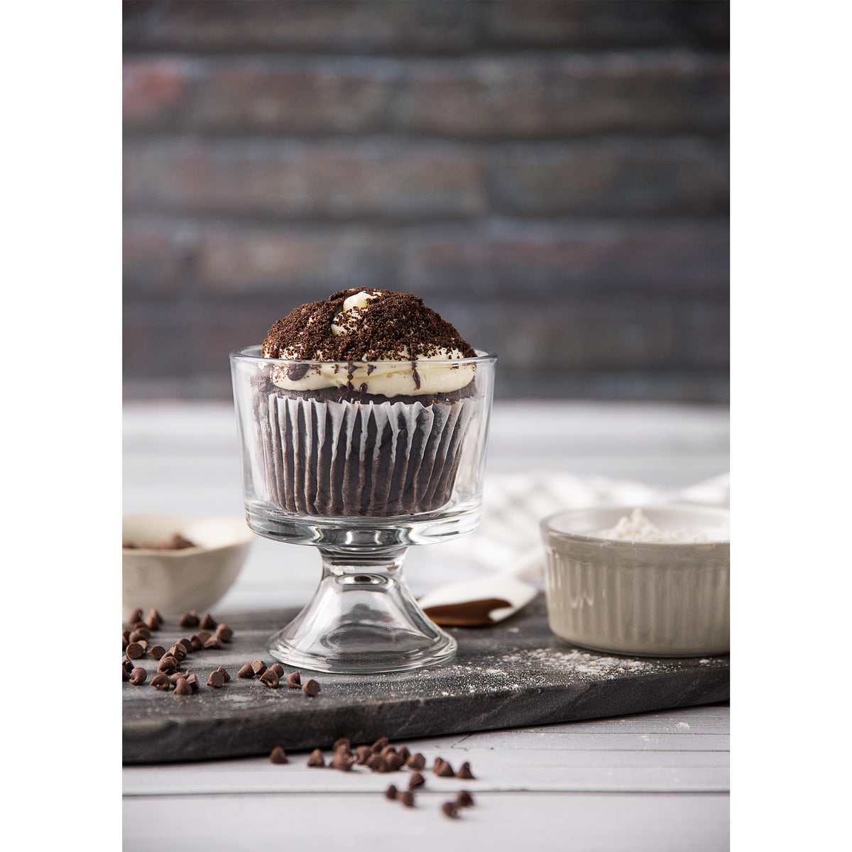 X-Drop Vinyl Backdrop - Grungy Brick Wall (5' x 7')