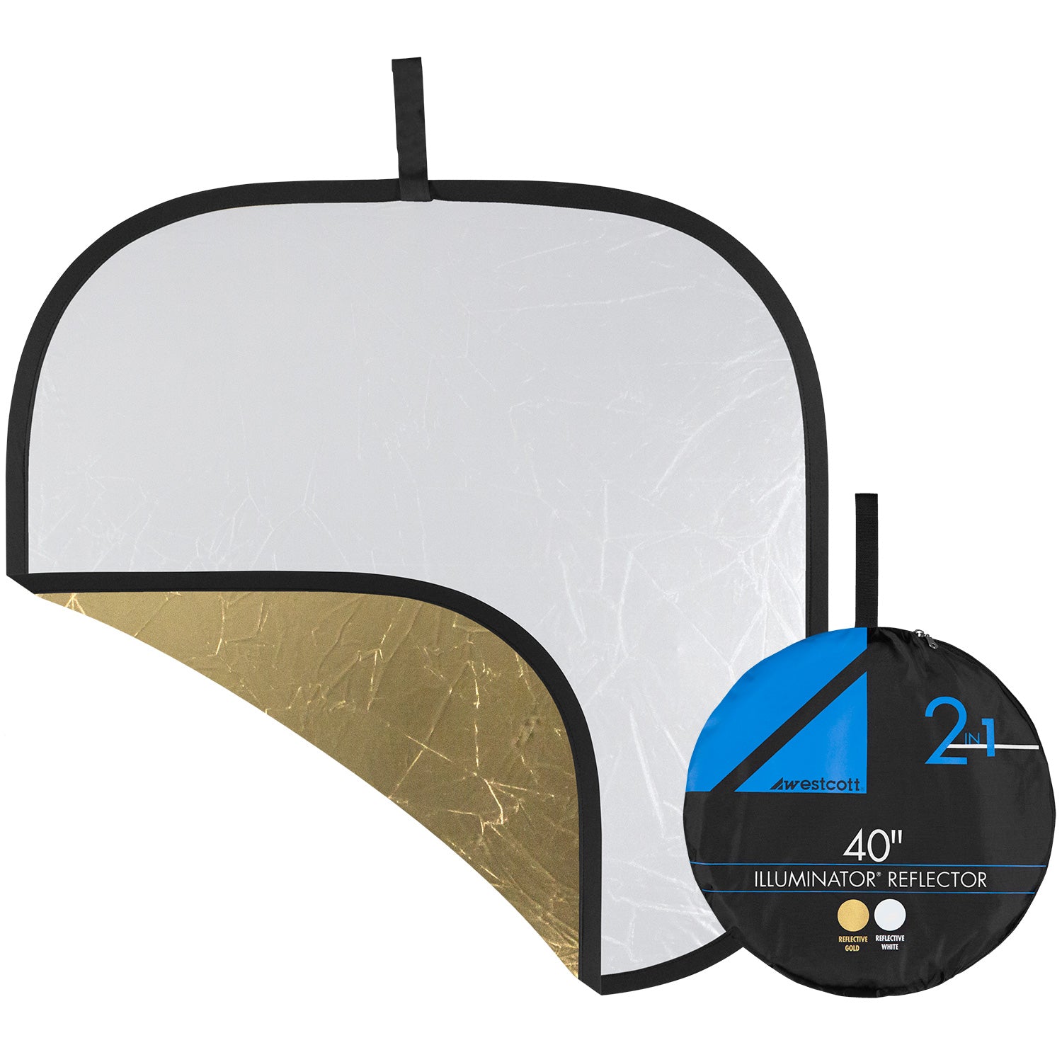 Illuminator Collapsible 2-in-1 Gold/White Bounce Reflector (42")