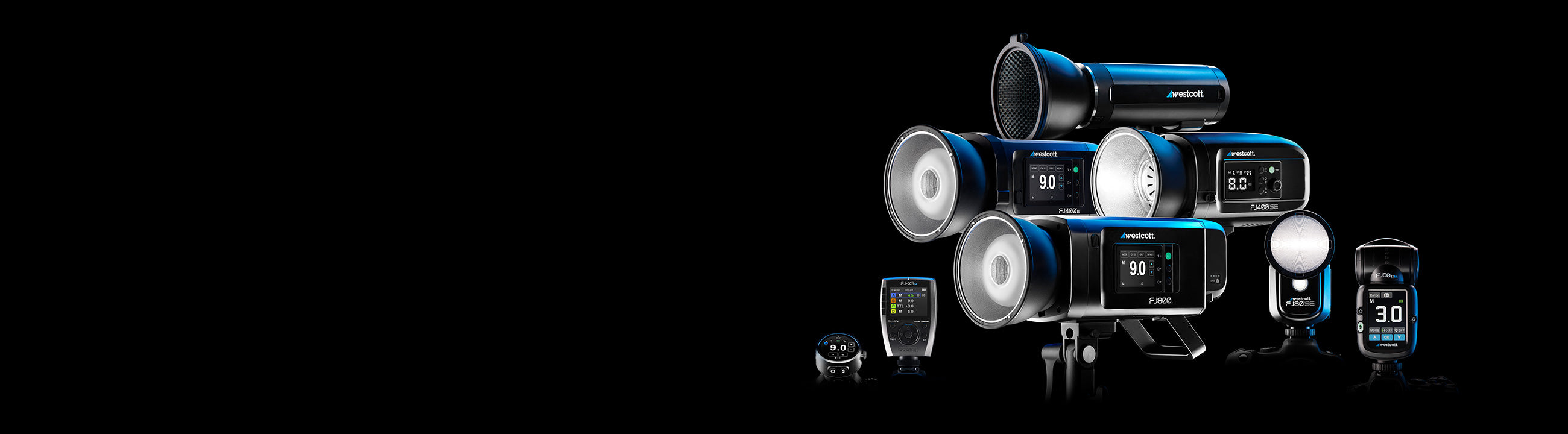 fj800 fj400 fj200 fj80 portable strobes speedlights off-camera flashes