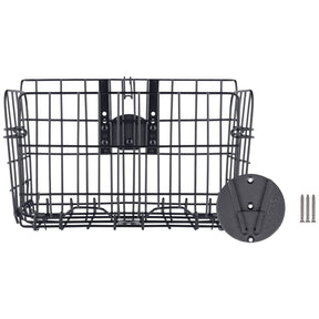 Float Wall Mount Storage Basket Kit showing included components