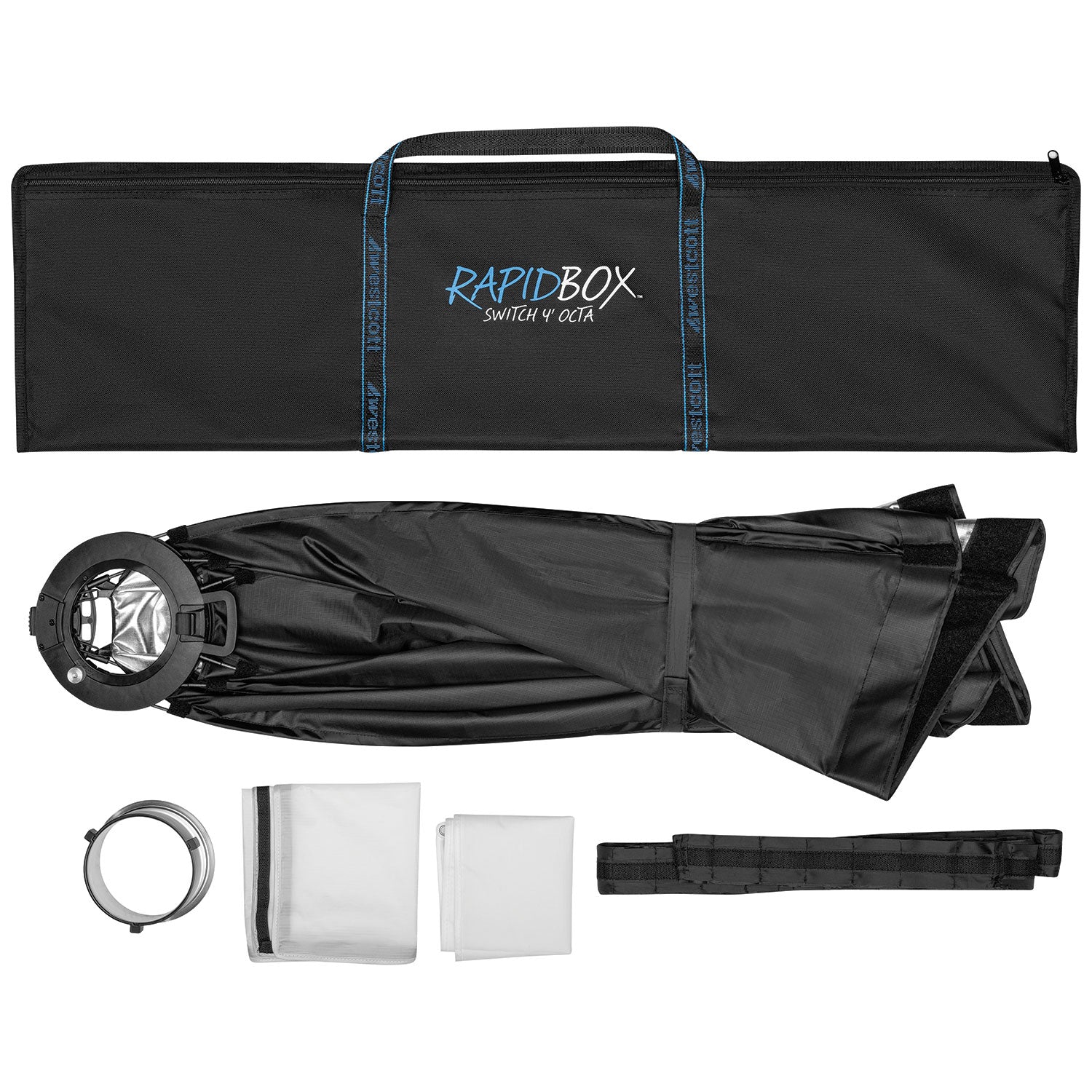 Rapid Box Switch 4' Octa Fold-Flat Softbox & Grid