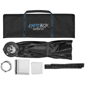 Rapid Box Switch 1x3 Fold-Flat Softbox & Grid