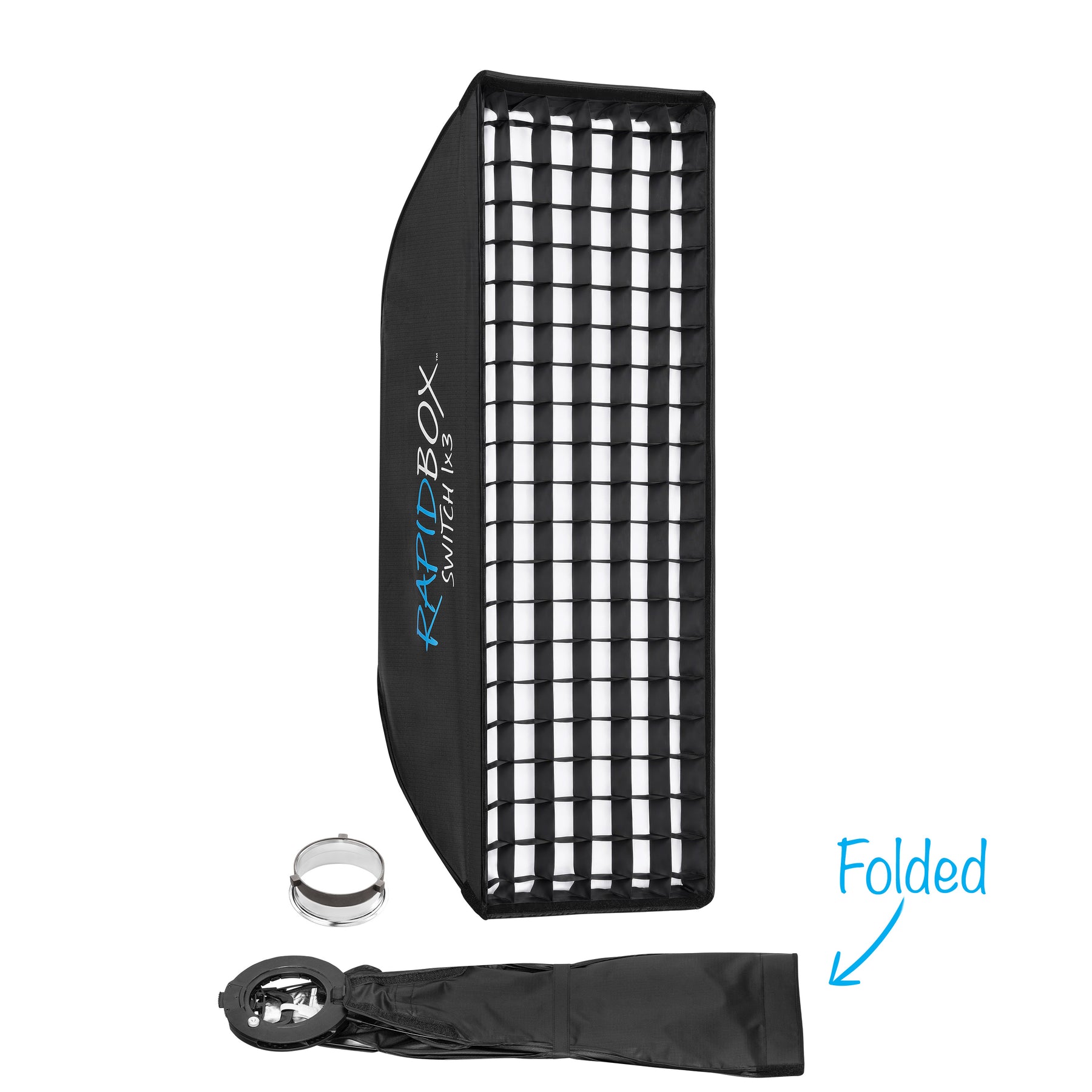 Rapid Box Switch 1x3 Fold-Flat Softbox & Grid