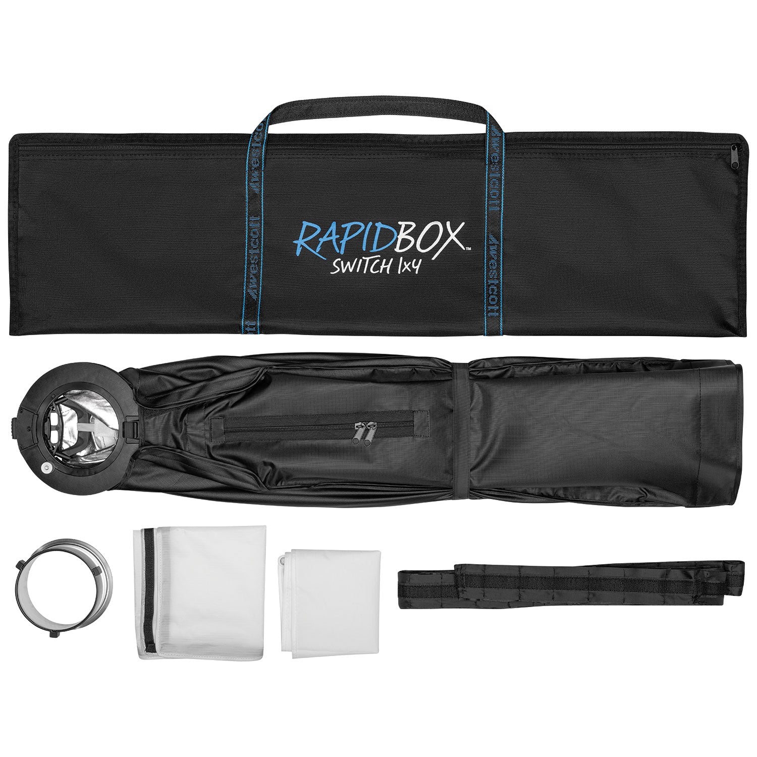 Rapid Box Switch 1x4 Fold-Flat Softbox & Grid