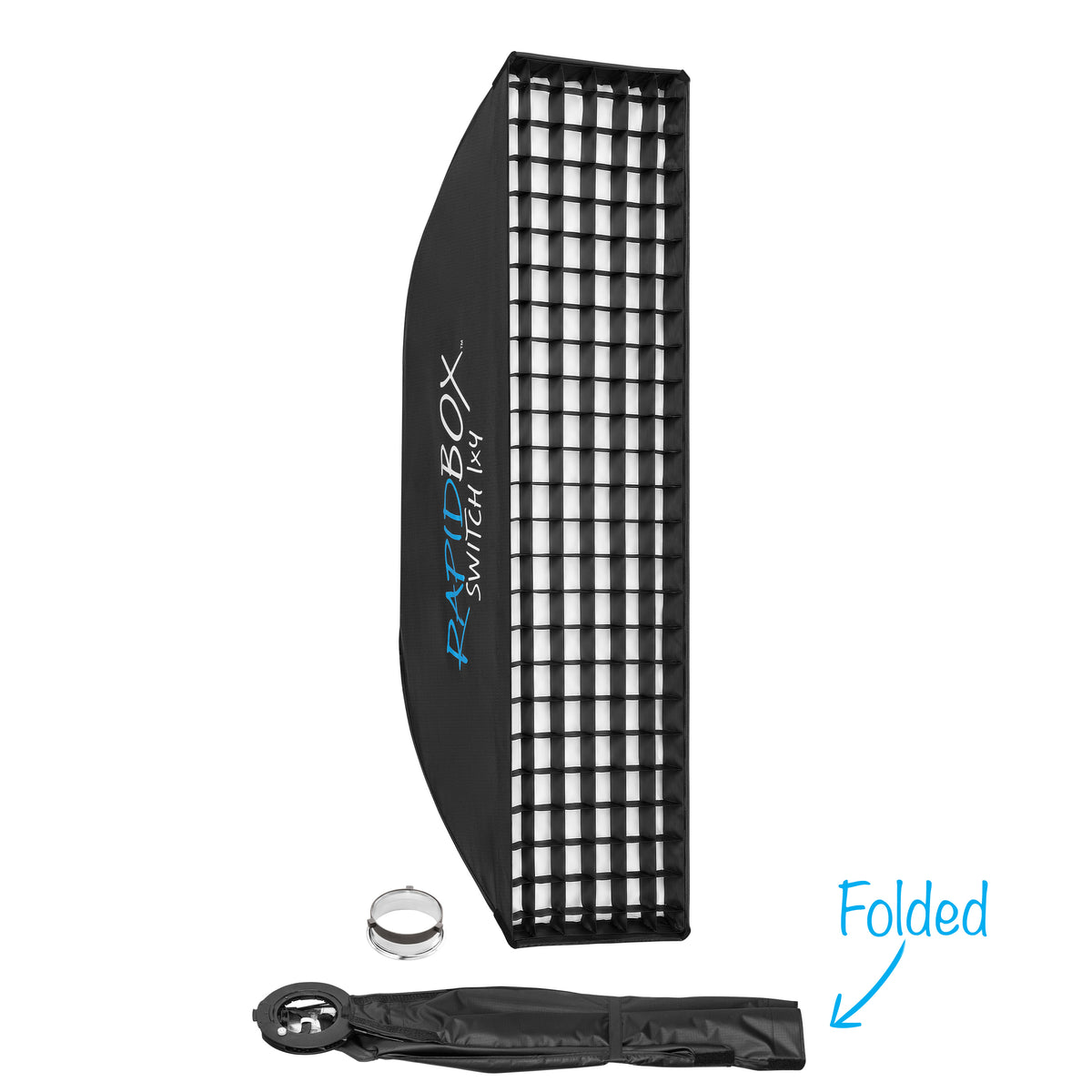 Rapid Box Switch 1x4 Fold-Flat Softbox & Grid