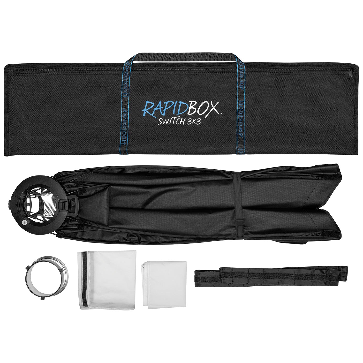 Rapid Box Switch 3x3 Fold-Flat Softbox & Grid